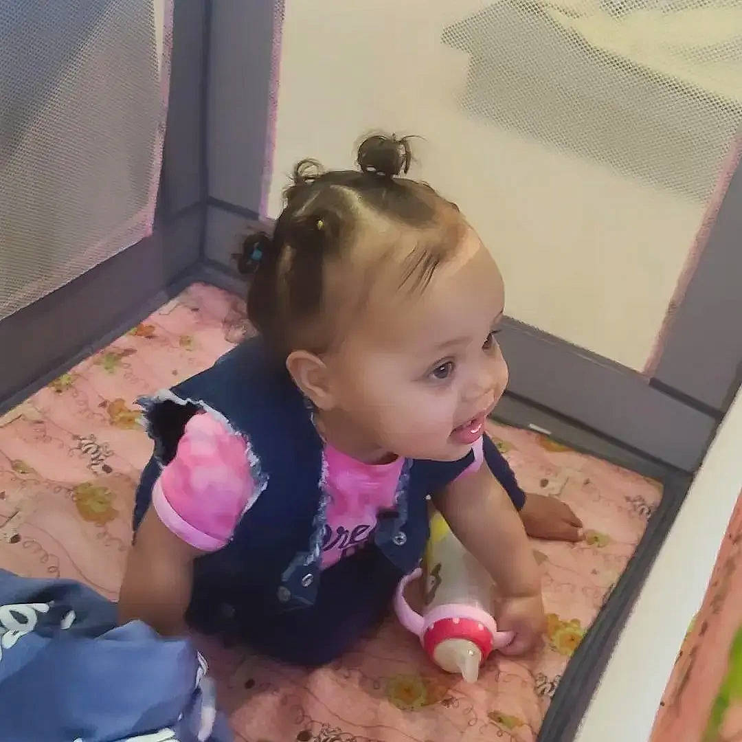 Juliet joined the competition — help win amazing prizes! baby, baby_toddler_clothing, bathing, cheek, child, ear, eyewear, fashion_accessory, flooring, fun, happy, iris, metal, person, pink, play, sitting, sleeve, smile, sunglasses