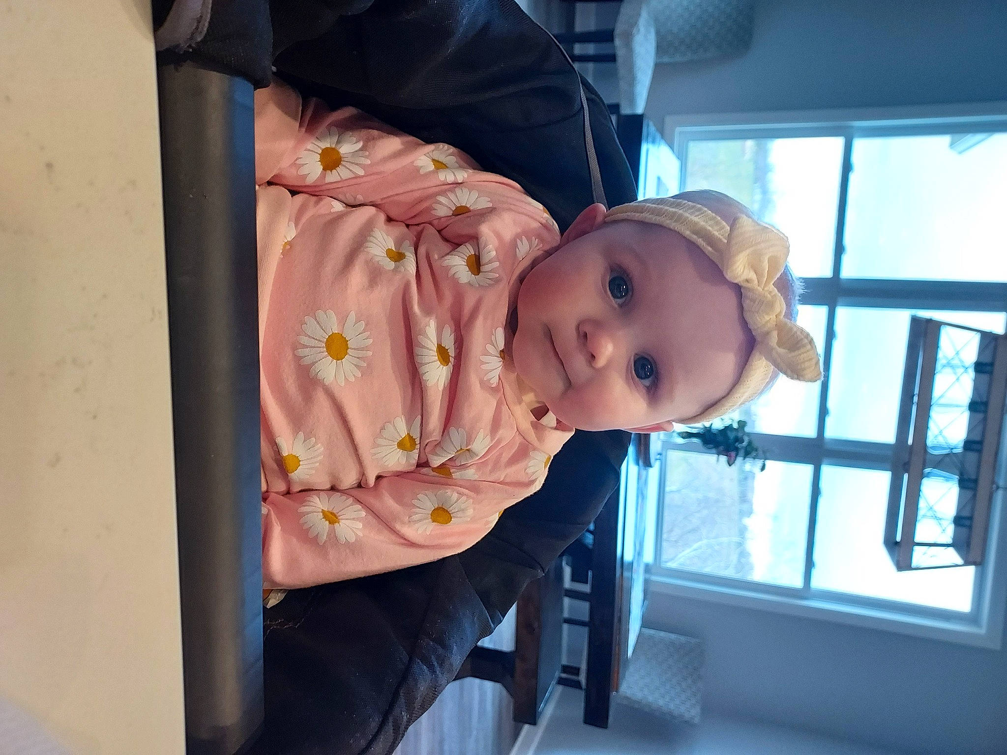 Vera joined the competition — help win amazing prizes! baby, baby_carriage, baby_products, baby_safety, baby_toddler_clothing, cheek, child, comfort, fun, happy, hat, headwear, house, person, room, sitting, smile, toddler, tree, vacation