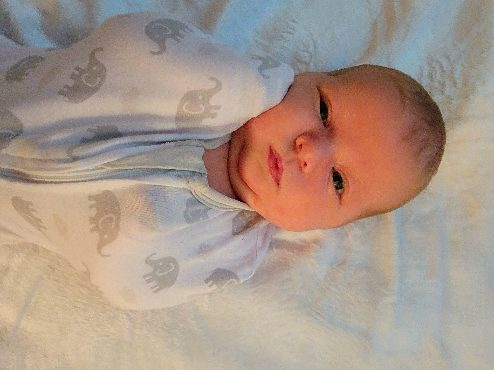 Leah joined the competition — help win amazing prizes! baby, baby_toddler_clothing, cheek, child, comfort, eye, eyebrow, happy, iris, linens, lip, nose, pattern, person, skin, sleeve, smile, toddler