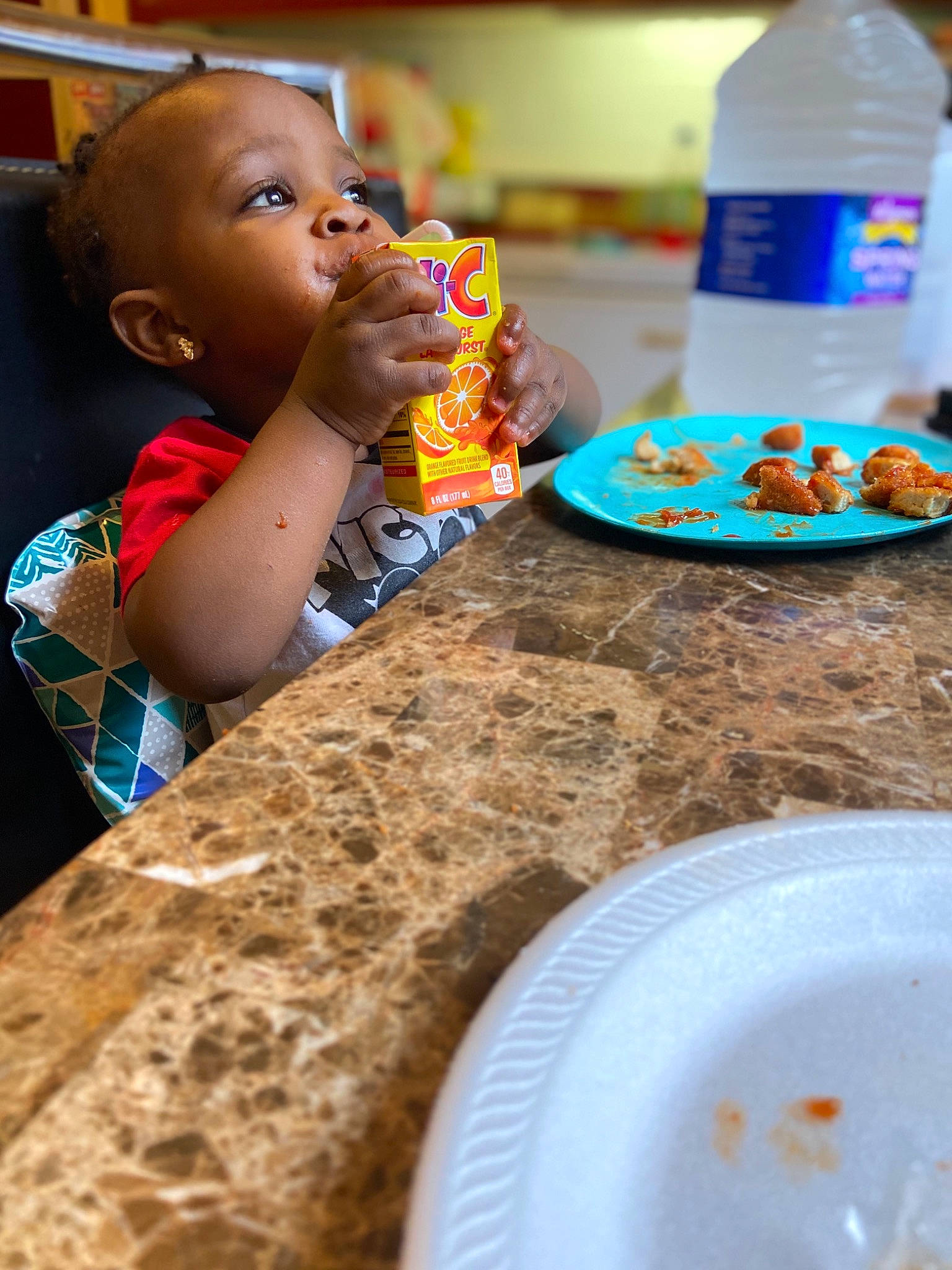 Gregory joined the competition — help win amazing prizes! baby, baby_food, breakfast, child, cuisine, dish, eating, food, meal, person, play, toddler, vegetarian_food