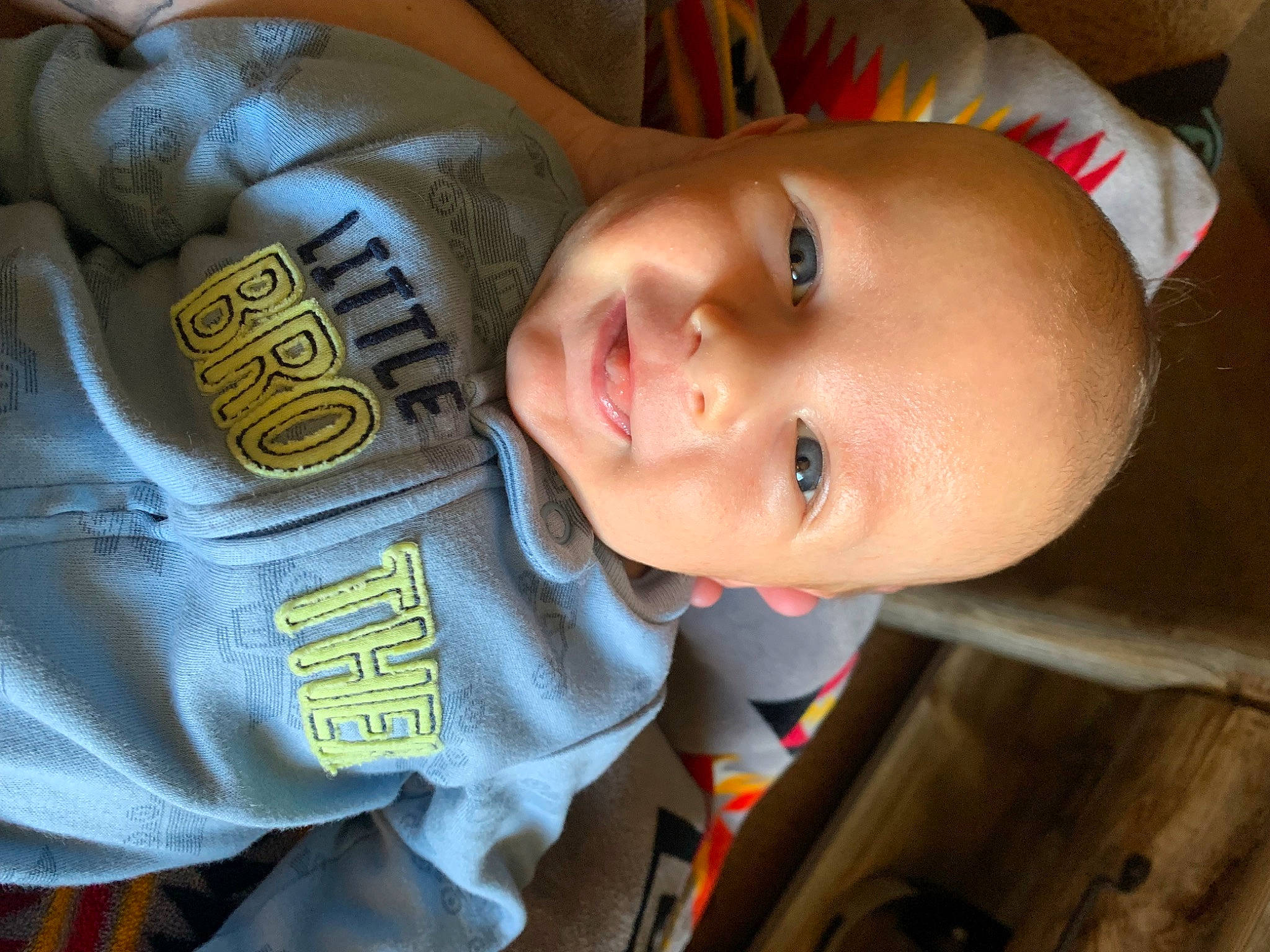 Maverick is registered to the contest to win money with this photo: baby, baby_toddler_clothing, cheek, chin, ear, eye, eyebrow, face, forehead, fun, happy, head, headgear, iris, lip, mouth, nose, person, skin, smile