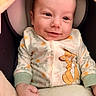 Roman joined the competition — help win amazing prizes! baby, infant, onesie, cartoon, deer, smile, face, hand, blanket, cushion, clothing, child, portrait, cute, cozy, comfort, seated, happy, young, warm
