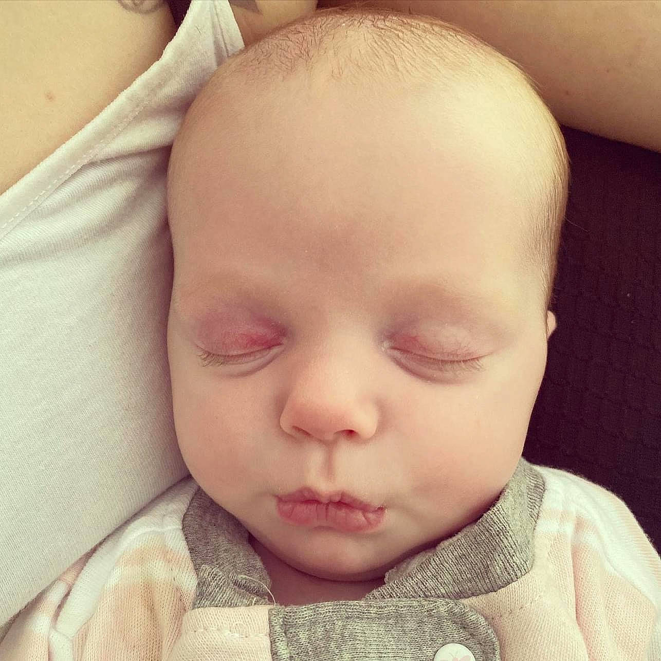 Ryah joined the competition — help win amazing prizes! baby, baby_sleeping, baby_toddler_clothing, cheek, child, comfort, ear, eyebrow, eyelash, face, forehead, happy, head, iris, lip, mouth, nose, person, skin, sleeve