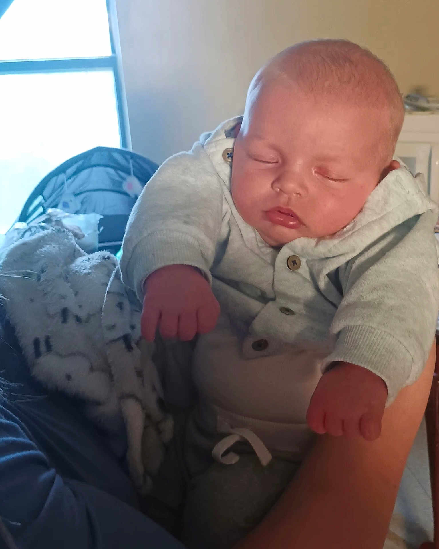 Spencer-Reed is registered to the contest to win money with this photo: baby, sleeping, hoodie, blanket, indoor, person, child, cozy, cute, arm, soft_lighting, face, clothing, infant, peaceful, couch, relaxing, toddler, hand, portrait