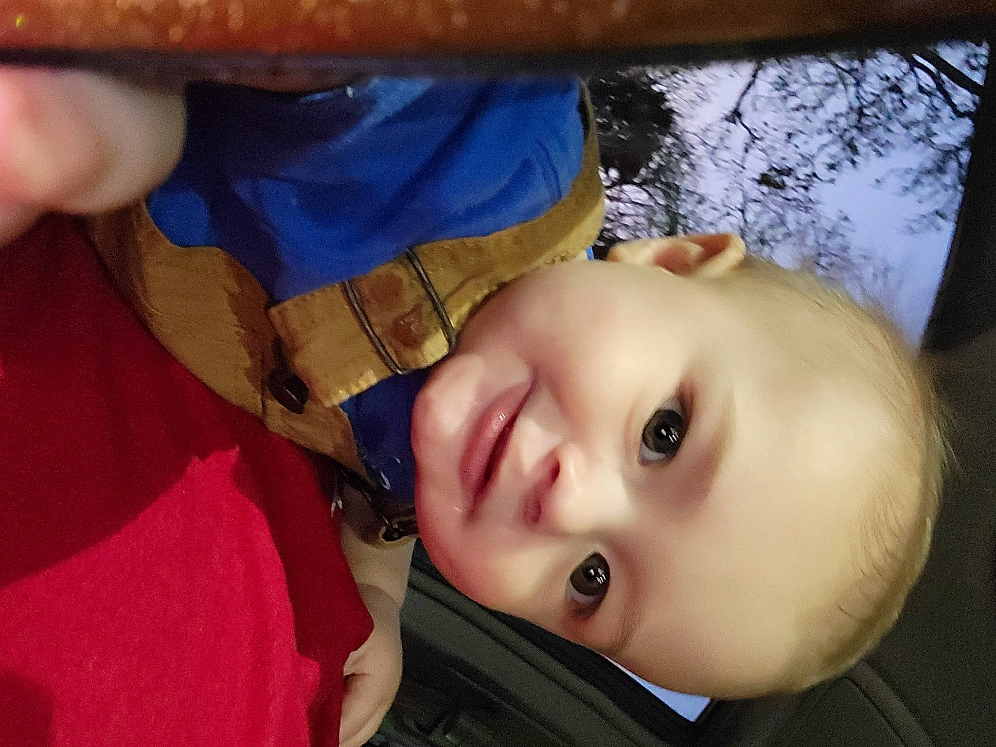 Grayson is registered to the contest to win money with this photo: baby, baby_toddler_clothing, cheek, child, chin, elbow, eyelash, flash_photography, fun, grass, happy, headgear, joy, lip, mouth, nose, person, skin, smile, toddler