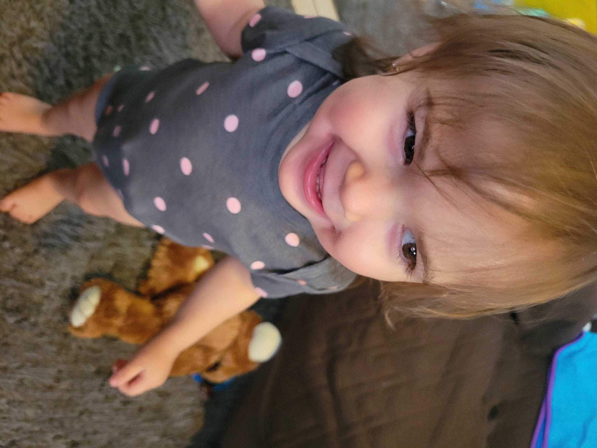 Kairi is registered to the contest to win money with this photo: baby, child, foot, fun, grass, happy, joy, laugh, nose, pattern, person, portrait_photography, sitting, skin, smile, thumb, toddler, tree, vacation