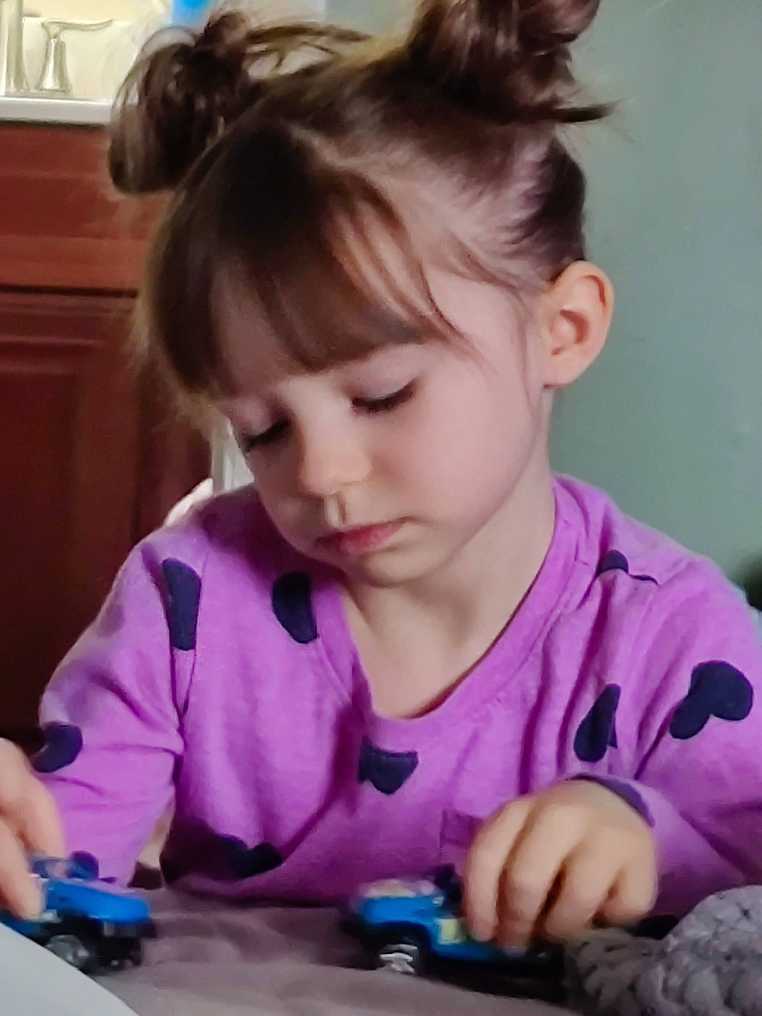 Kendall joined the competition — help win amazing prizes! bangs, cabinetry, child, curious, ear, eyelash, finger, hand, learning, magenta, person, photograph, pink, play, purple, science, sharing, skin, snapshot, thumb
