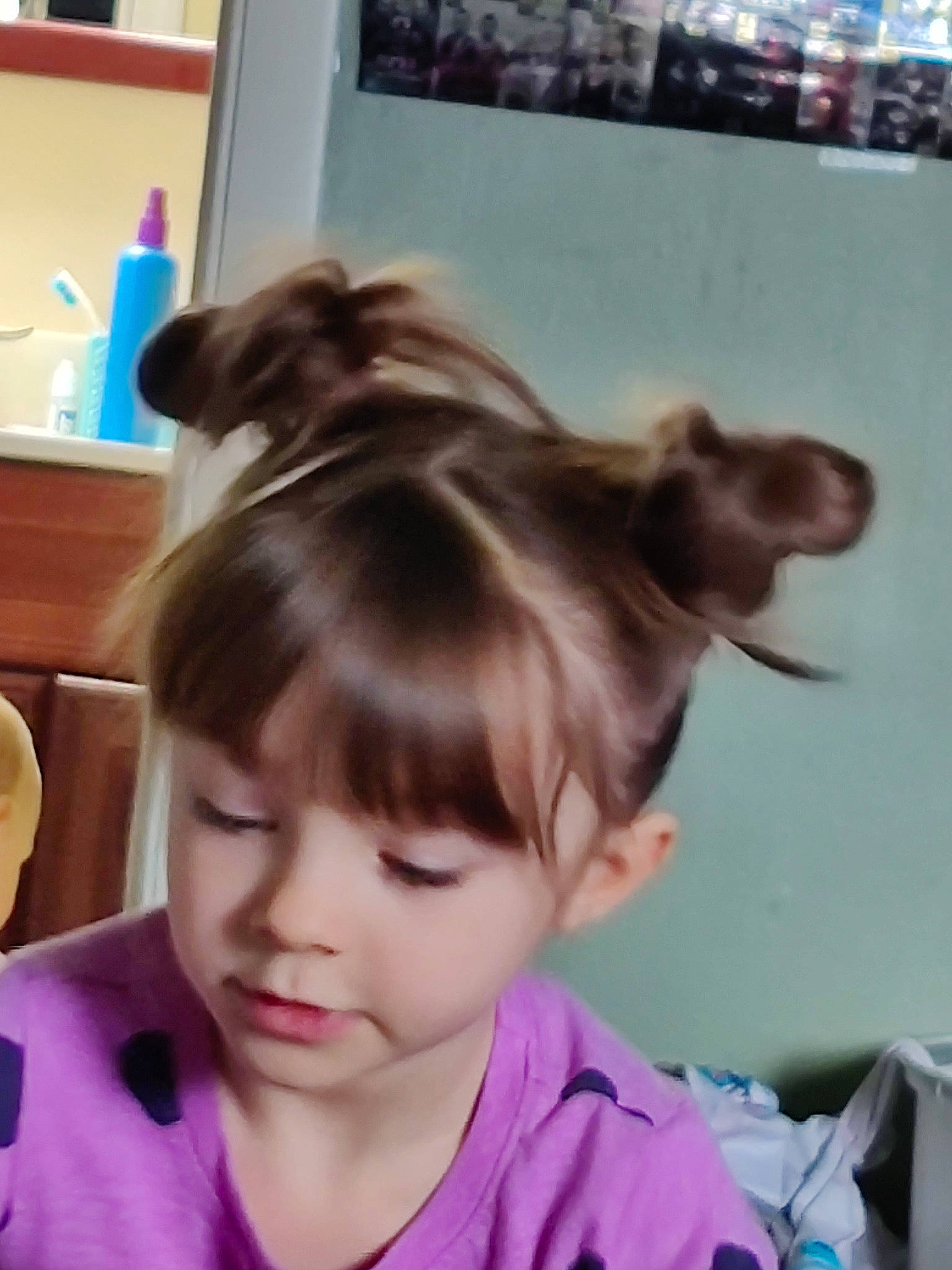 Kendall joined the competition — help win amazing prizes! bangs, blond, brown_hair, child, companion_dog, cool, ear, eyebrow, eyelash, fashion_accessory, happy, hearing, human, long_hair, mammal, neck, person, skin, sleeve, snapshot
