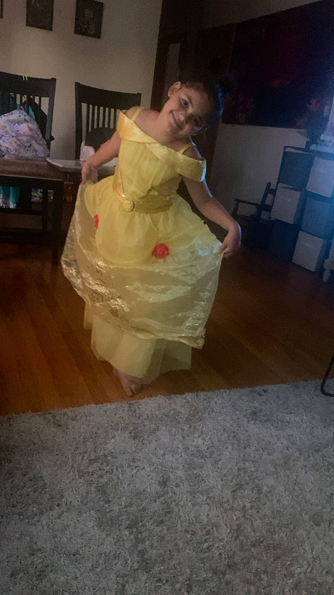 Amora is registered to the contest to win money with this photo: bridal_accessory, bridal_clothing, bridal_party_dress, dress, embellishment, event, fashion_accessory, fashion_design, flash_photography, flooring, formal_wear, gown, hair, happy, hardwood, haute_couture, human_body, joy, person, ruffle