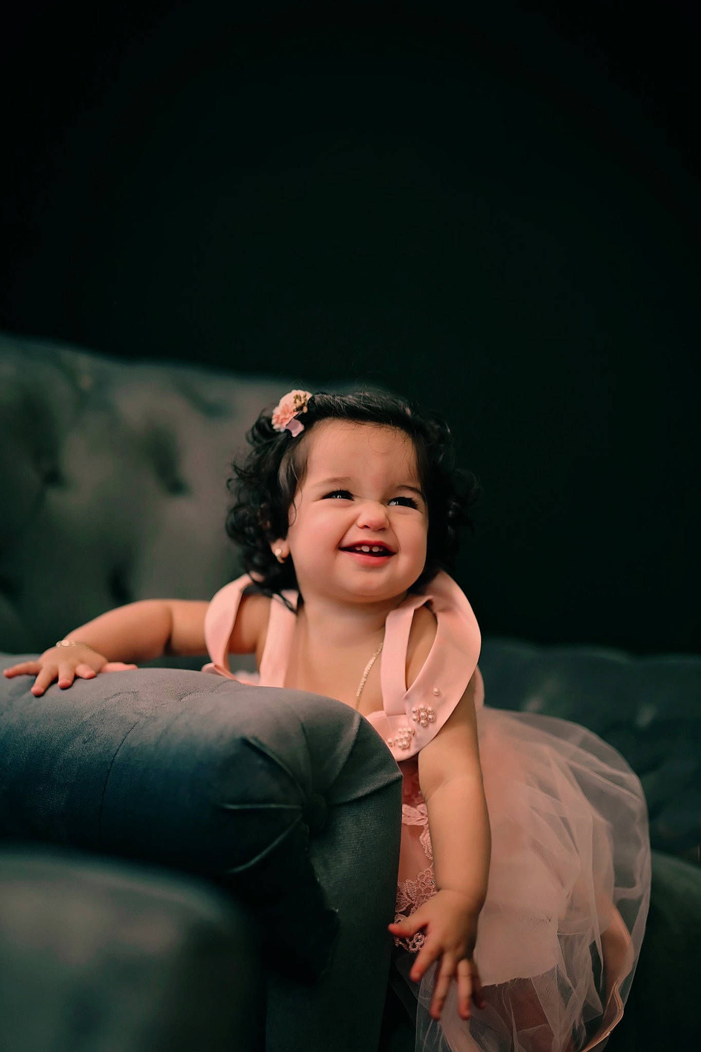 Victoria is registered to the contest to win money with this photo: black_hair, child, comfort, darkness, entertainment, event, flash_photography, formal_wear, fun, happy, joy, leisure, magenta, monochrome, monochrome_photography, performing_arts, person, portrait_photography, shoulder, sitting