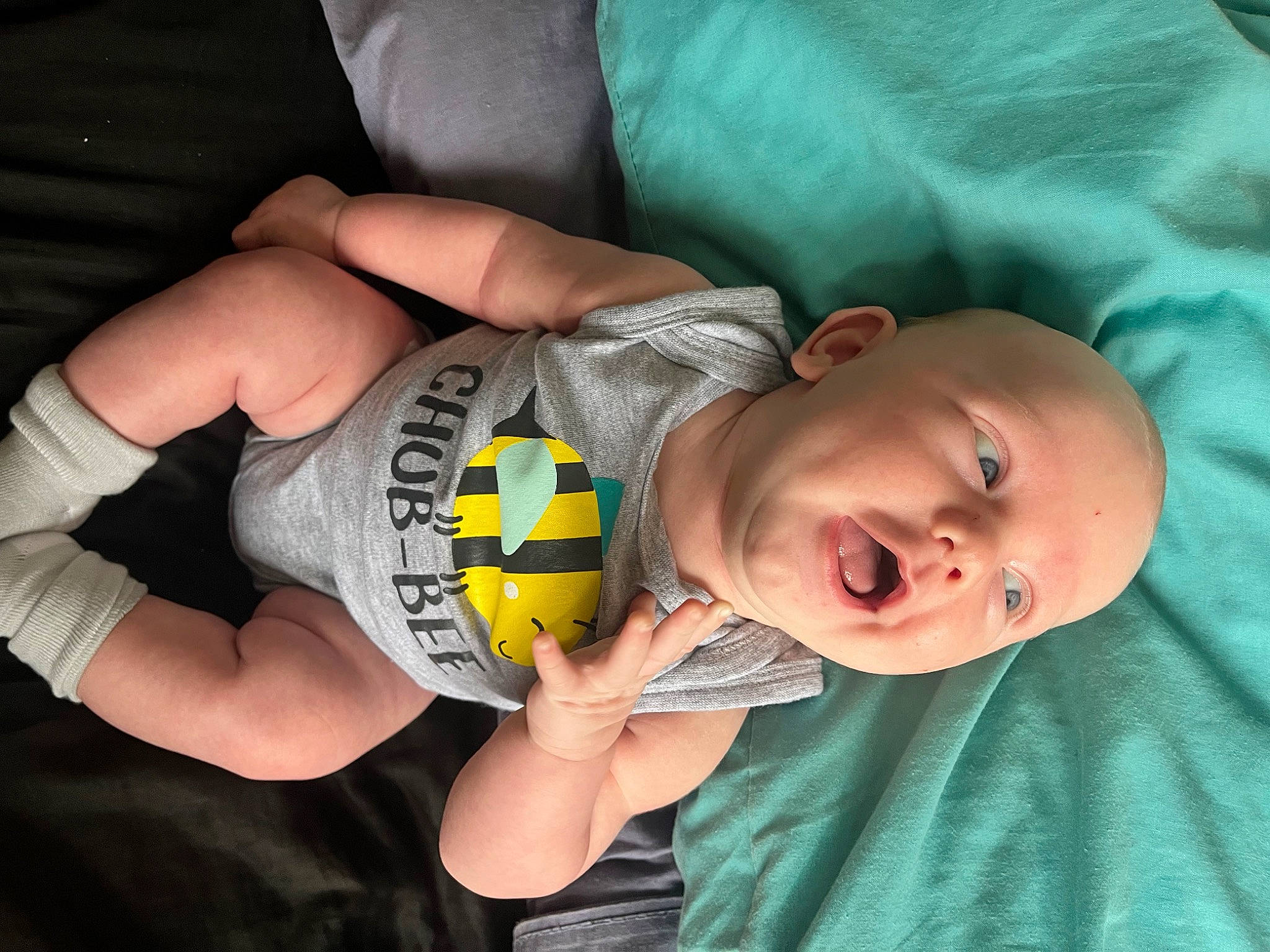 Tyler joined the competition — help win amazing prizes! abdomen, baby, ball, chest, child, comfort, elbow, finger, football, gesture, hand, happy, human_leg, mouth, nail, person, personal_protective_equipment, thigh, thumb, toddler