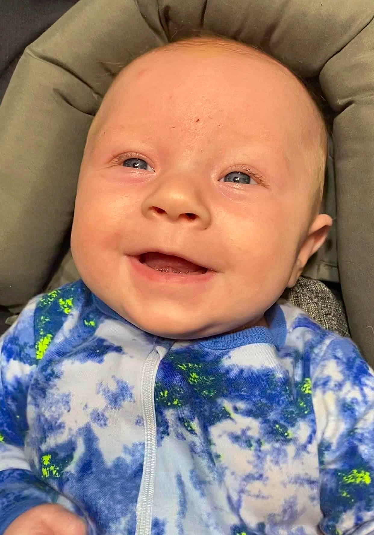 Oaklee is registered to the contest to win money with this photo: baby, baby_products, baby_toddler_clothing, cheek, child, chin, collar, eye, face, fun, grass, happy, head, iris, nose, person, product, skin, sleeve, smile