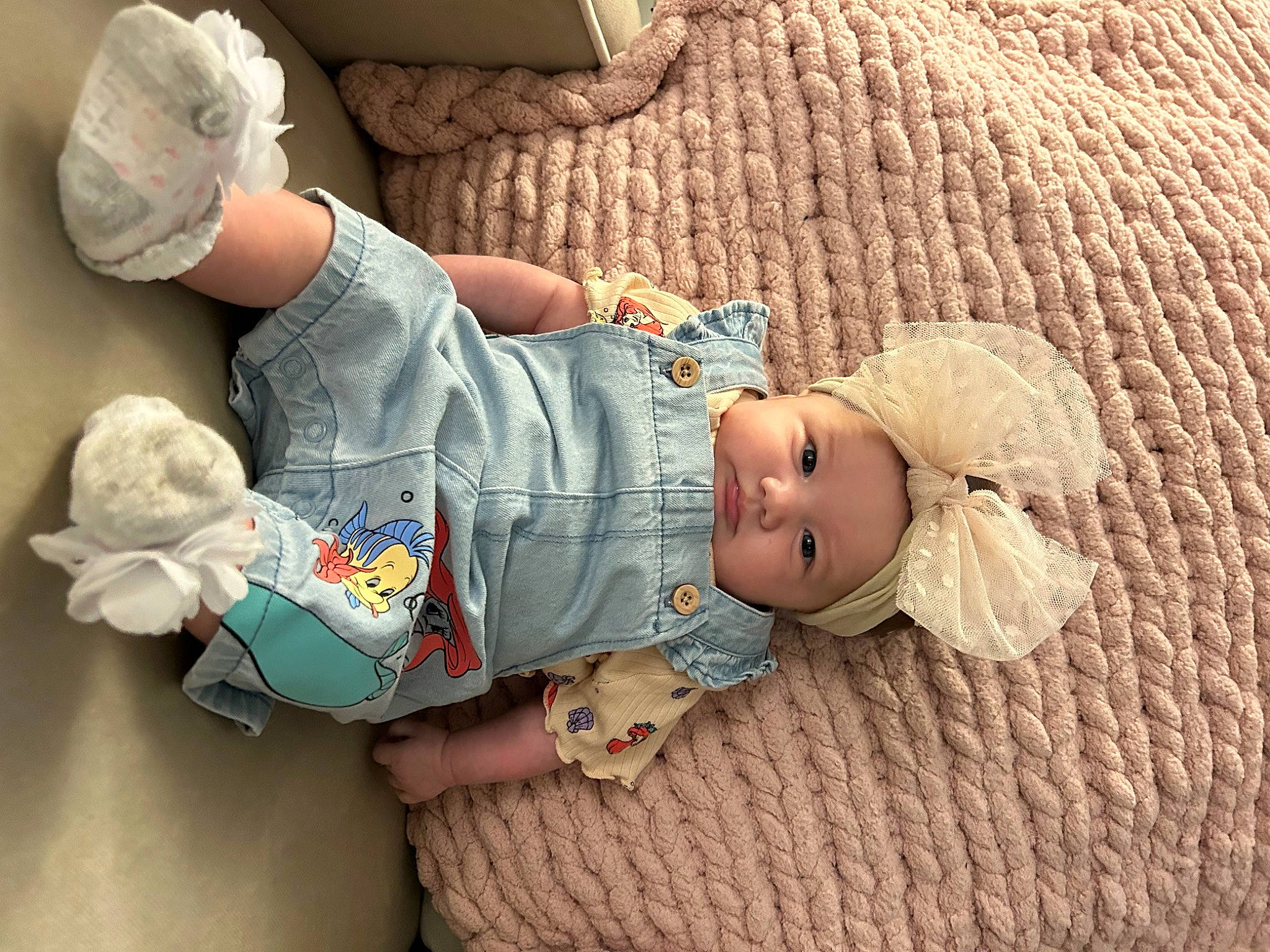 Ariella joined the competition — help win amazing prizes! arm, baby, baby_sleeping, baby_toddler_clothing, child, comfort, doll, finger, hand, headwear, human_body, joint, linens, person, sitting, skin, sleeve, sock, thumb, toddler