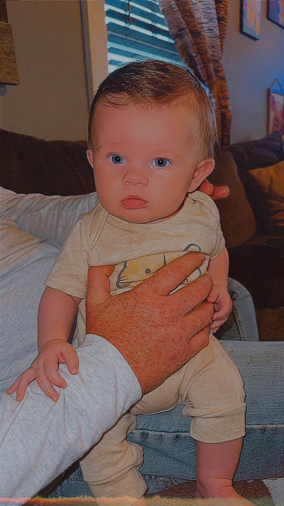 Beauden joined the competition — help win amazing prizes! abdomen, arm, baby, baby_toddler_clothing, cheek, chest, comfort, couch, elbow, finger, head, iris, lip, neck, person, skin, sleeve, thigh, thumb, toddler