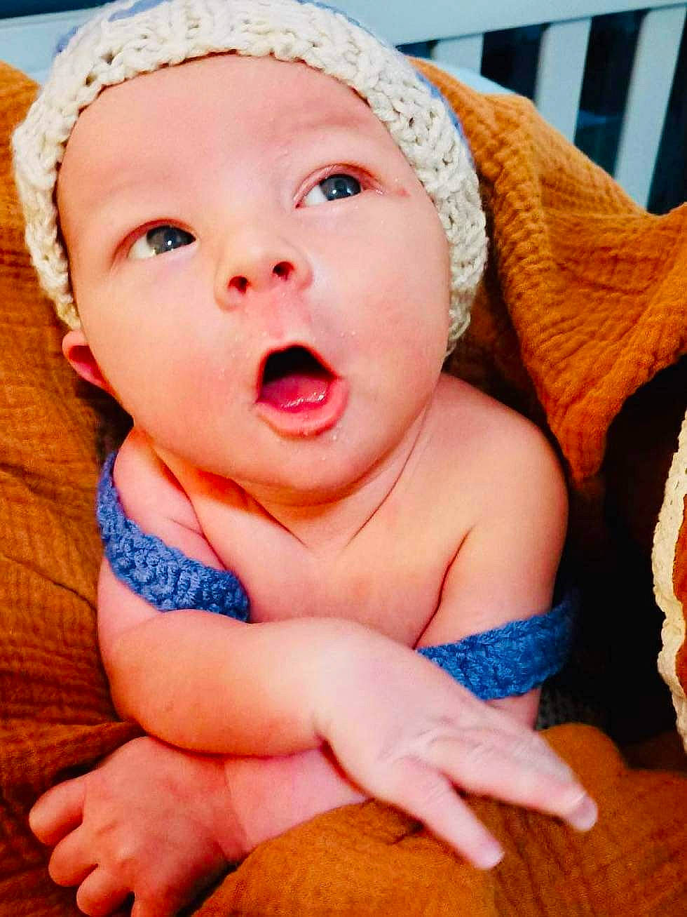 Thorin joined the competition — help win amazing prizes! azure, baby, baby_toddler_clothing, blue, cap, cheek, child, close_up, comfort, finger, happy, headgear, iris, lip, mouth, nose, person, pink, skin, sun_hat