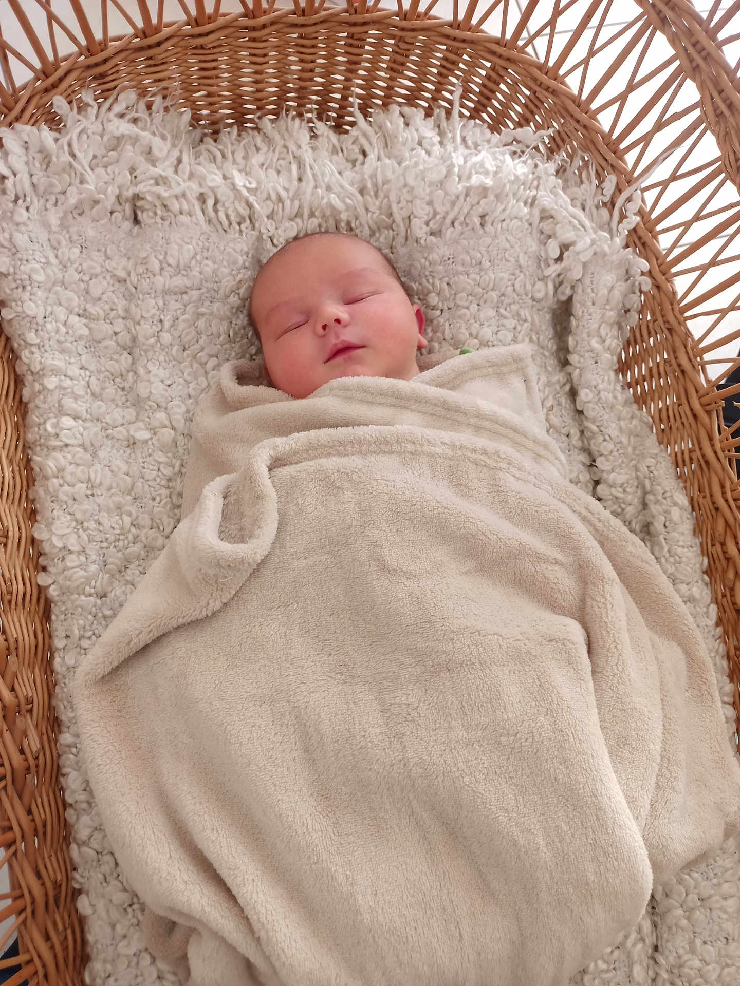 Jason a rejoint le concours — aidez-le/la à gagner de superbes lots ! baby, blanket, basket, sleeping, cozy, soft_texture, infant, swaddled, resting, cute, child, woven, fabric, cushion, peaceful, indoor, portrait, head, face, wrapped