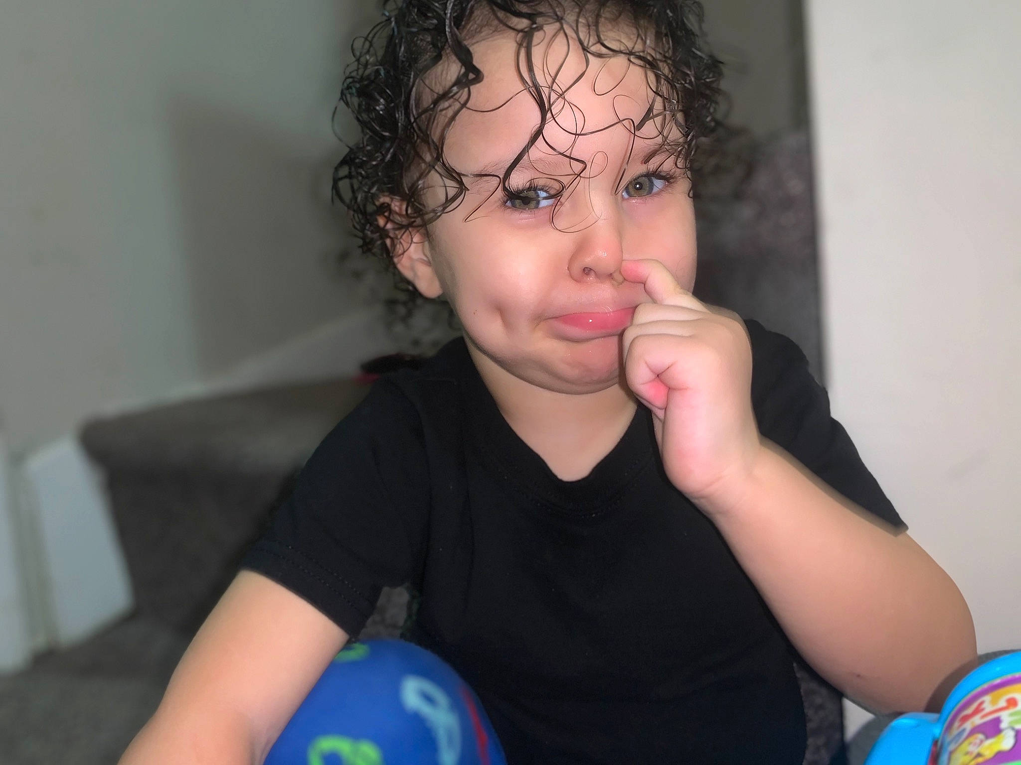 Jahsiah Lindley joined the competition — help win amazing prizes! arm, cheek, child, ear, eye, face, finger, fun, mouth, neck, nose, person