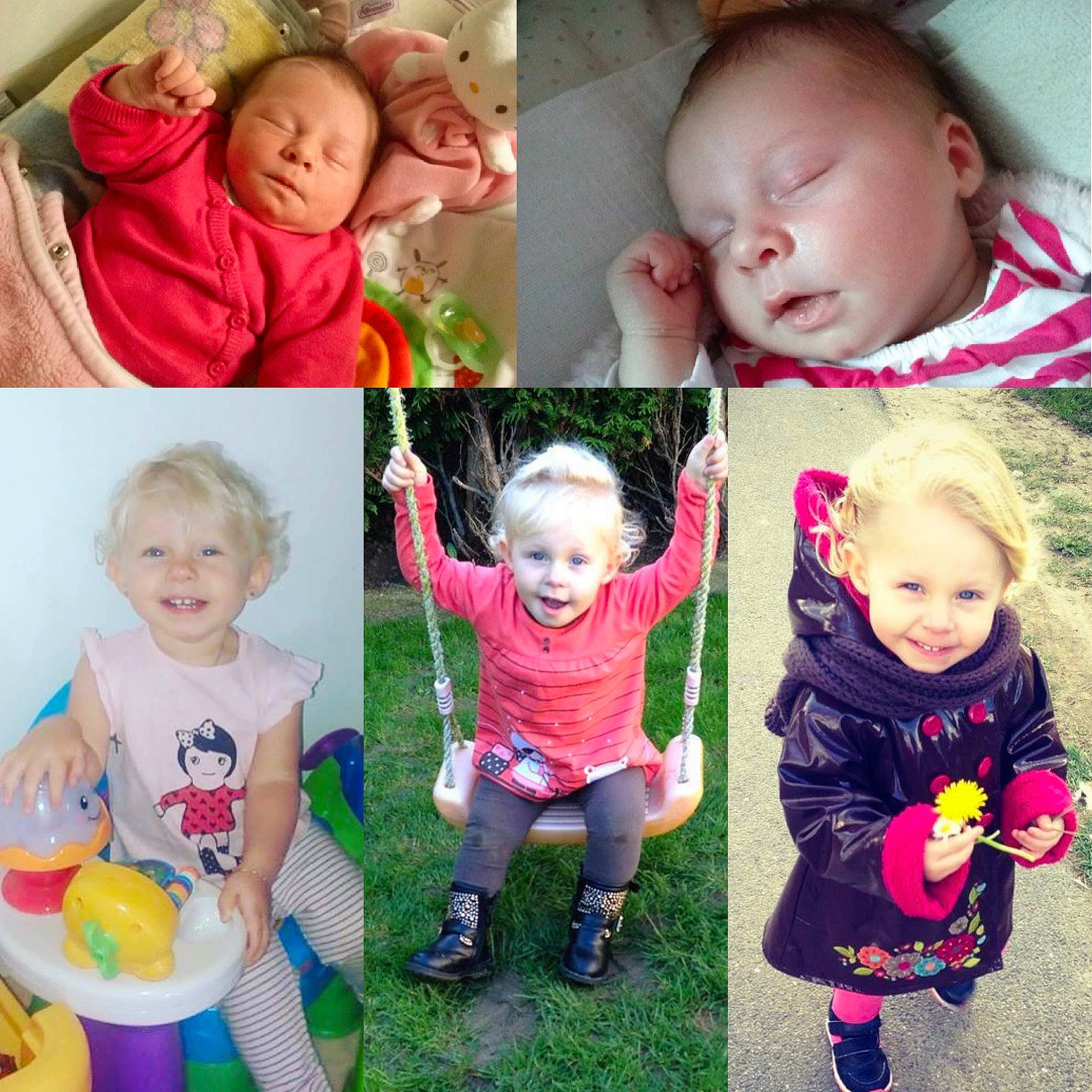 Dgemma participe au concours pour gagner de l'argent avec cette photo : baby, baby_toddler_clothing, clothing, eye, face, facial_expression, green, happy, head, human, joy, nose, organ, people_in_nature, person, photograph, pink, product, sleeve, smile