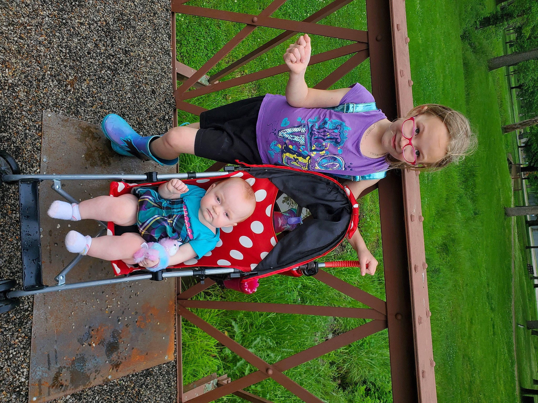 Trinity joined the competition — help win amazing prizes! baby, child, city, face, fun, grass, human_leg, joy, knee, leg, leisure, people_in_nature, person, recreation, sandal, sitting, smile, spring, thigh, toddler