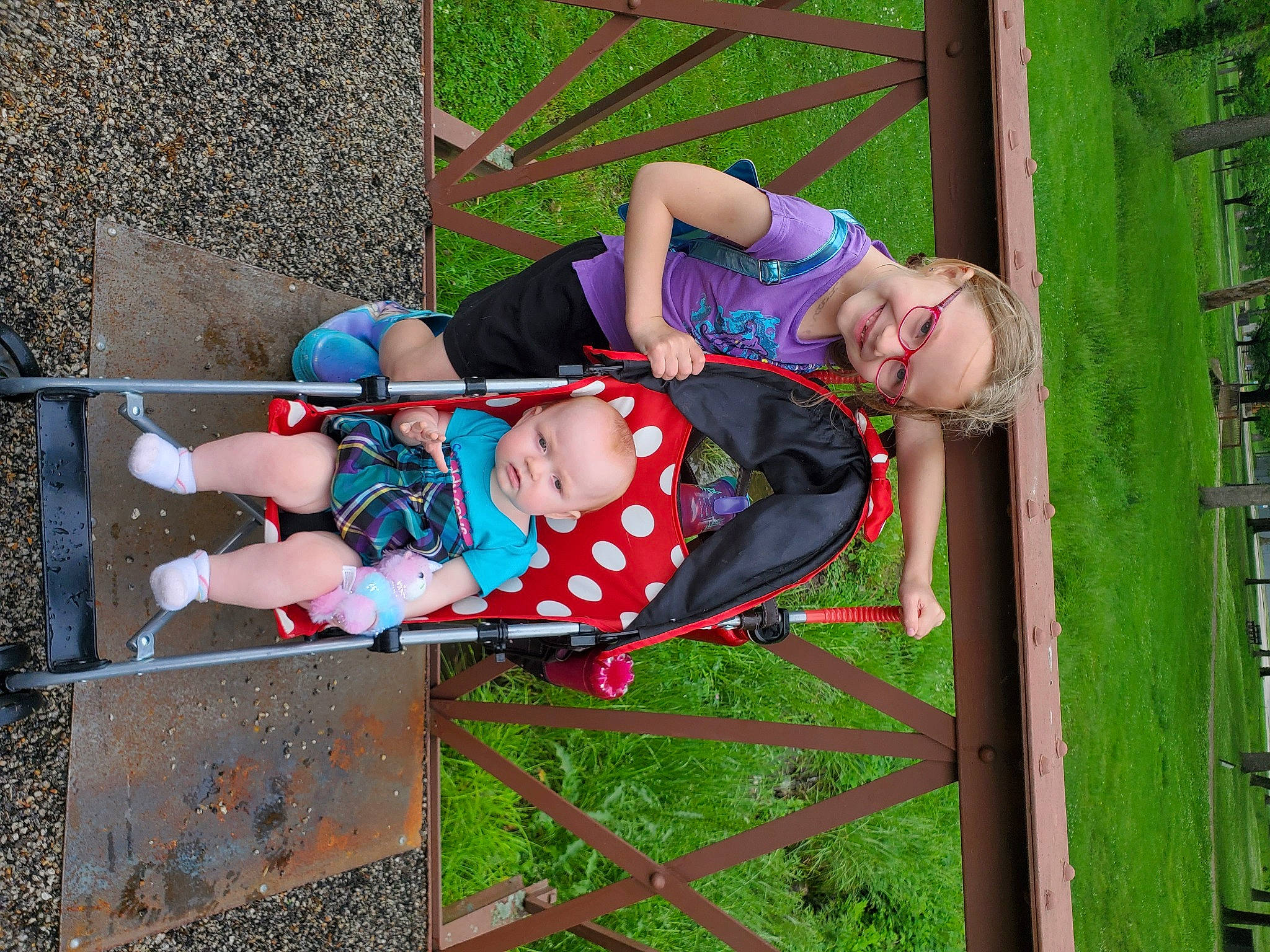 Trinity joined the competition — help win amazing prizes! baby, child, city, fun, grass, happy, human_leg, joy, leisure, person, playground, recreation, smile, thigh, toddler, vacation