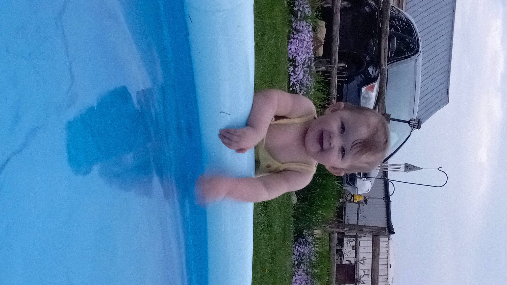 Alaina joined the competition — help win amazing prizes! auto_part, automotive_exterior, automotive_lighting, automotive_tire, baby, blue, car, electric_blue, family_car, fun, glass, hat, joy, leisure, person, recreation, sky, smile, toddler, vacation