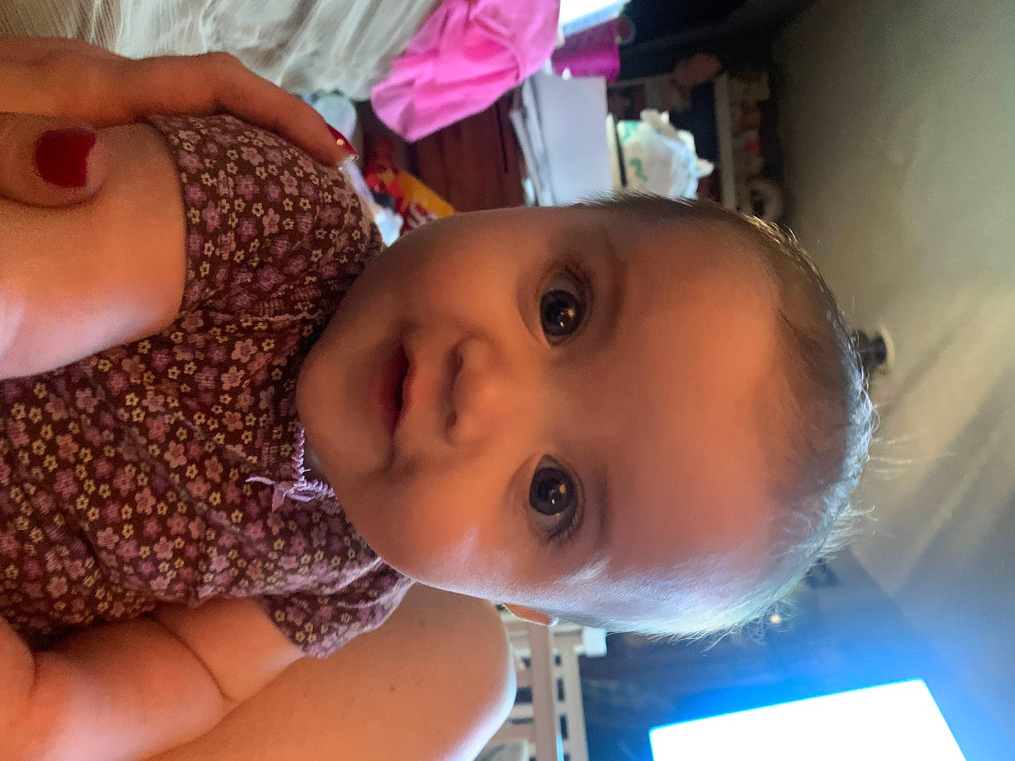 Rylee is registered to the contest to win money with this photo: baby, black_hair, cheek, chest, child, ear, eyebrow, eyelash, forehead, fun, happy, iris, lip, mouth, neck, nose, person, skin, smile, toddler