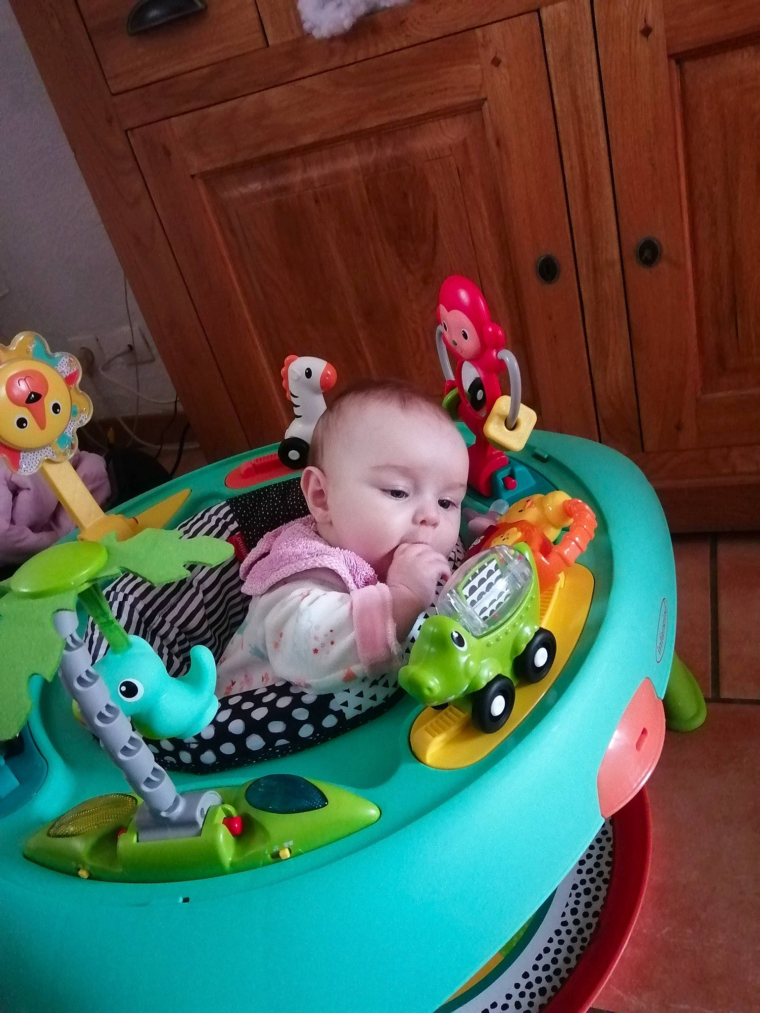 Chloé a rejoint le concours — aidez-le/la à gagner de superbes lots ! baby, baby_products, baby_toddler_clothing, baby_toys, child, circle, doll, door, event, fun, person, pink, plastic, play, purple, sitting, sweetness, toddler, toy, toy_vehicle