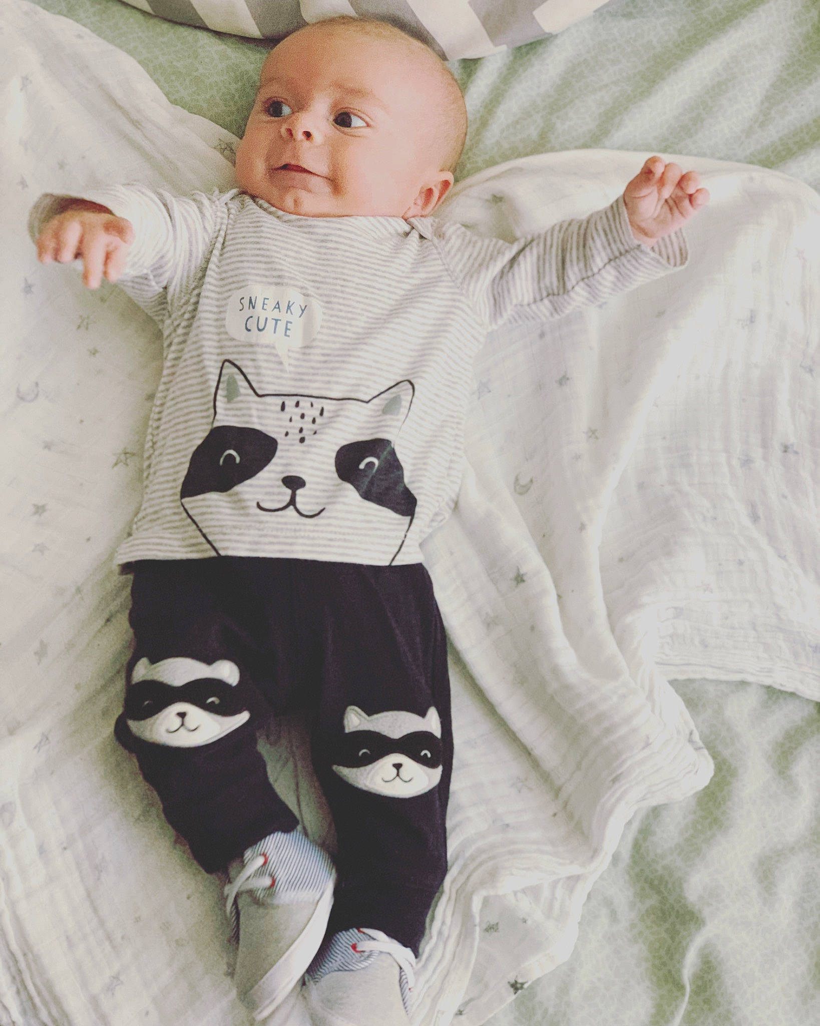 Axton is registered to the contest to win money with this photo: baby, baby_products, baby_toddler_clothing, child, person, product, sleeve, t_shirt, textile, toddler