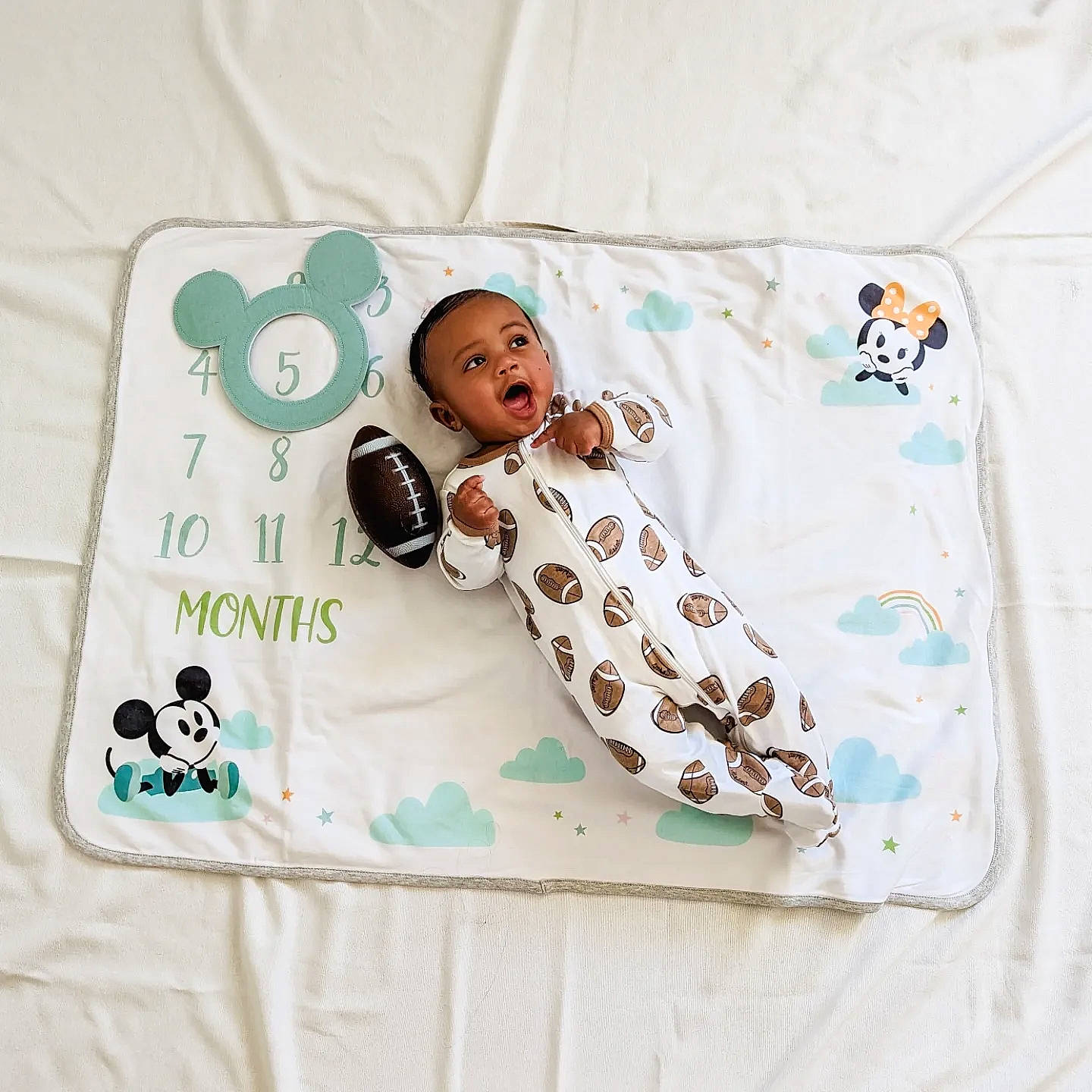 Xavier is registered to the contest to win money with this photo: aqua, baby, baby_products, baby_toddler_clothing, bedding, circle, font, happy, head, home_accessories, illustration, linens, paper, paper_product, pattern, person, rectangle, room, sleeve, surprise