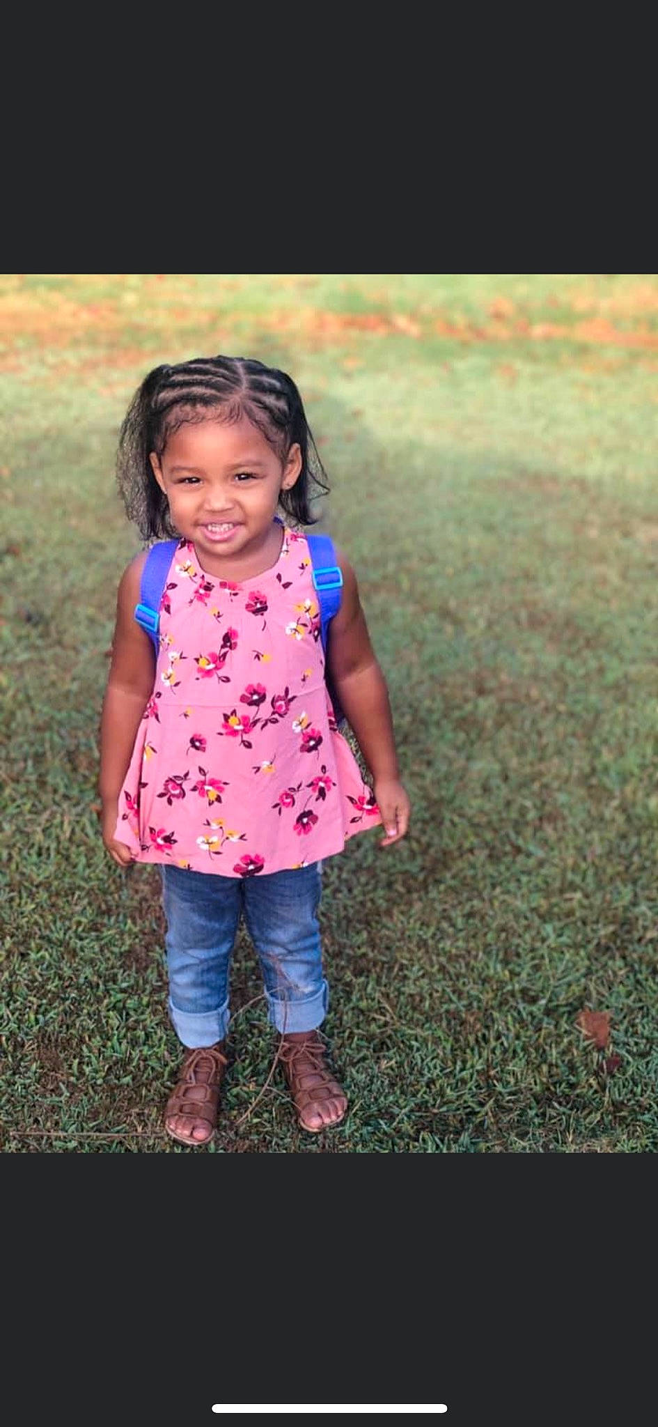 Amiyah is registered to the contest to win money with this photo: child, child_model, fun, grass, happy, joy, pattern, person, photography, pink, play, portrait, skin, smile, standing, toddler