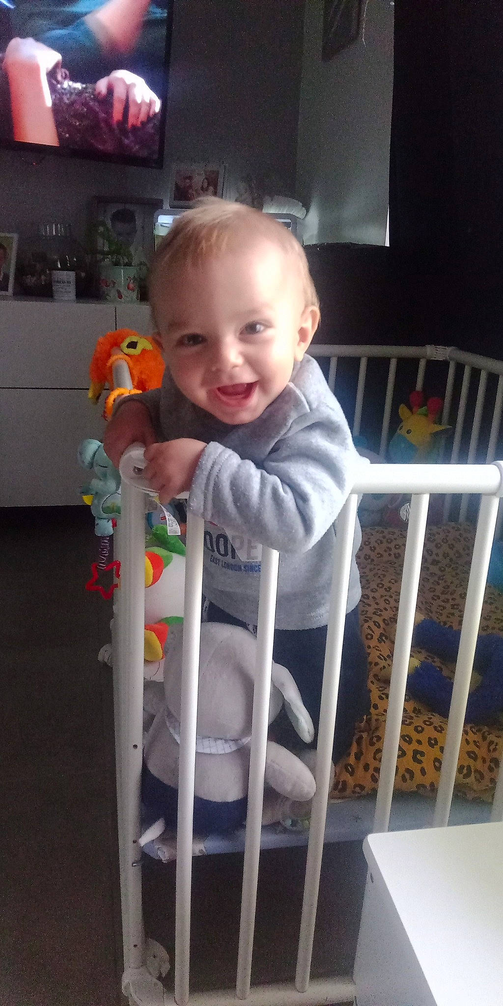 Antonin participe au concours pour gagner de l'argent avec cette photo : baby, baby_products, baby_safety, baby_toddler_clothing, baby_toys, child, comfort, electric_blue, fun, happy, person, sitting, sleeve, smile, toddler