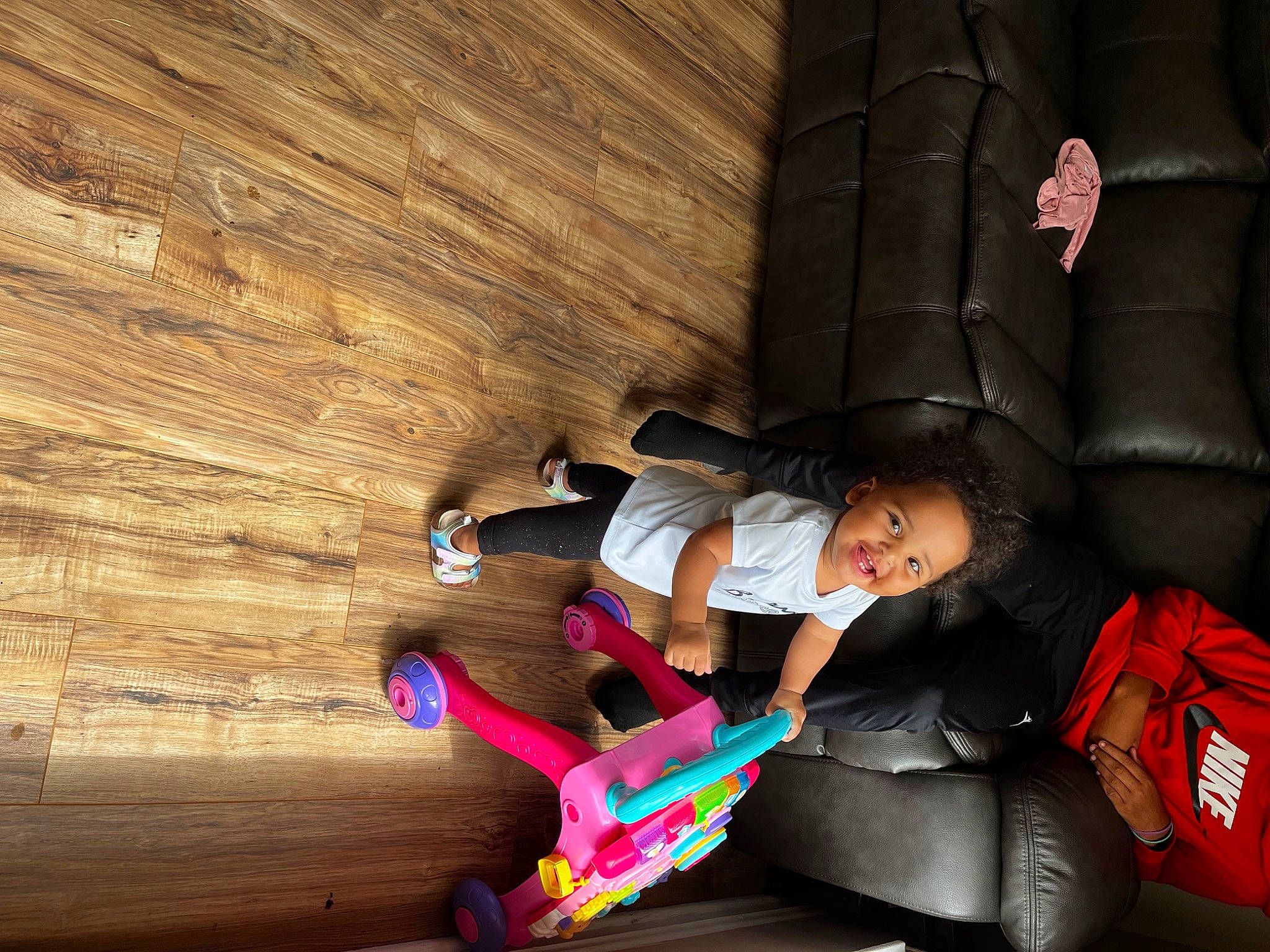 Liberty joined the competition — help win amazing prizes! bag, child, comfort, flooring, fun, happy, hardwood, human_leg, joy, lap, leisure, magenta, person, play, plywood, recreation, sitting, thigh, toddler, travel