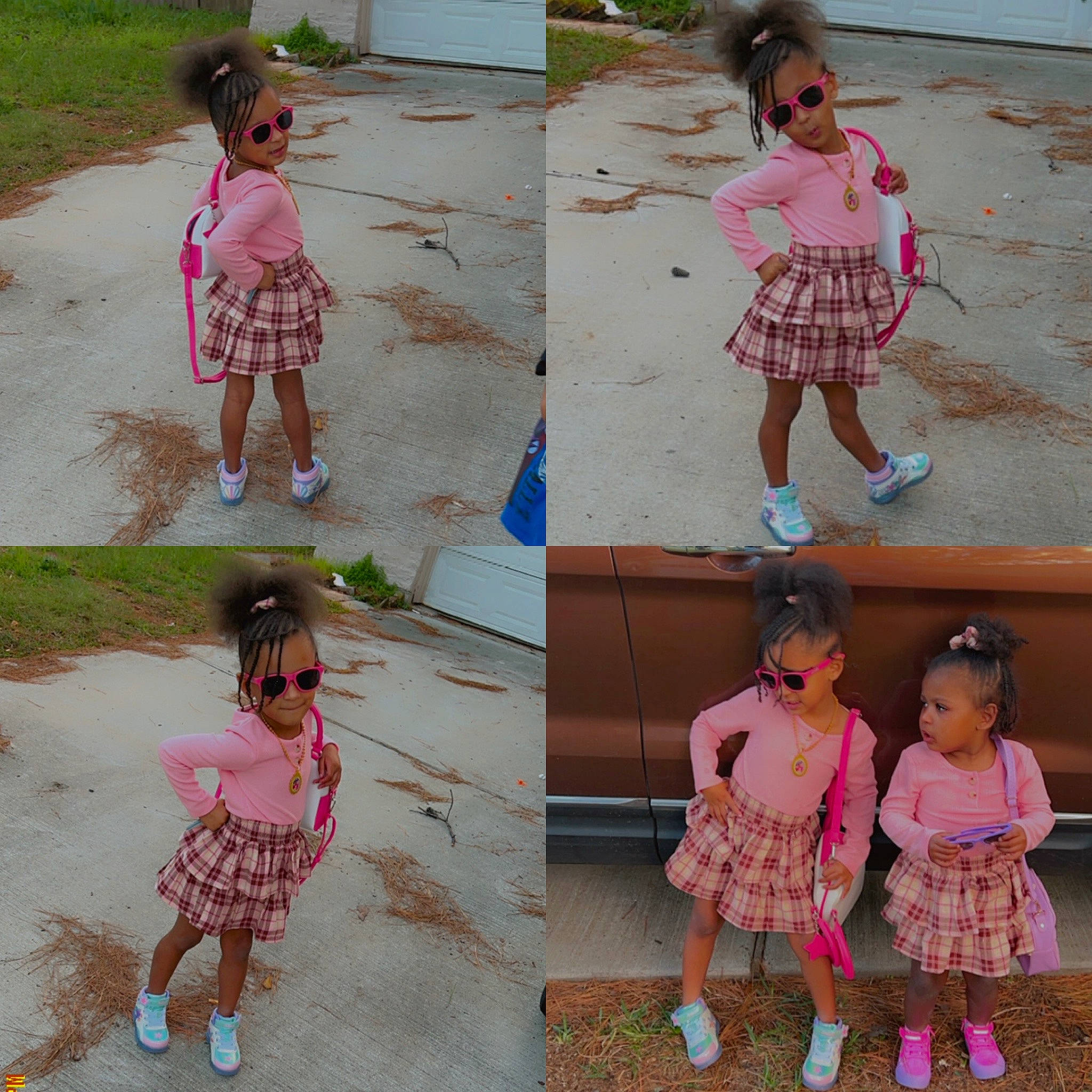 Tanji is registered to the contest to win money with this photo: adaptation, art, baby_toddler_clothing, child, clothing, collage, design, fashion, gesture, green, happy, magenta, pattern, people, person, photograph, pink, play, sleeve, summer