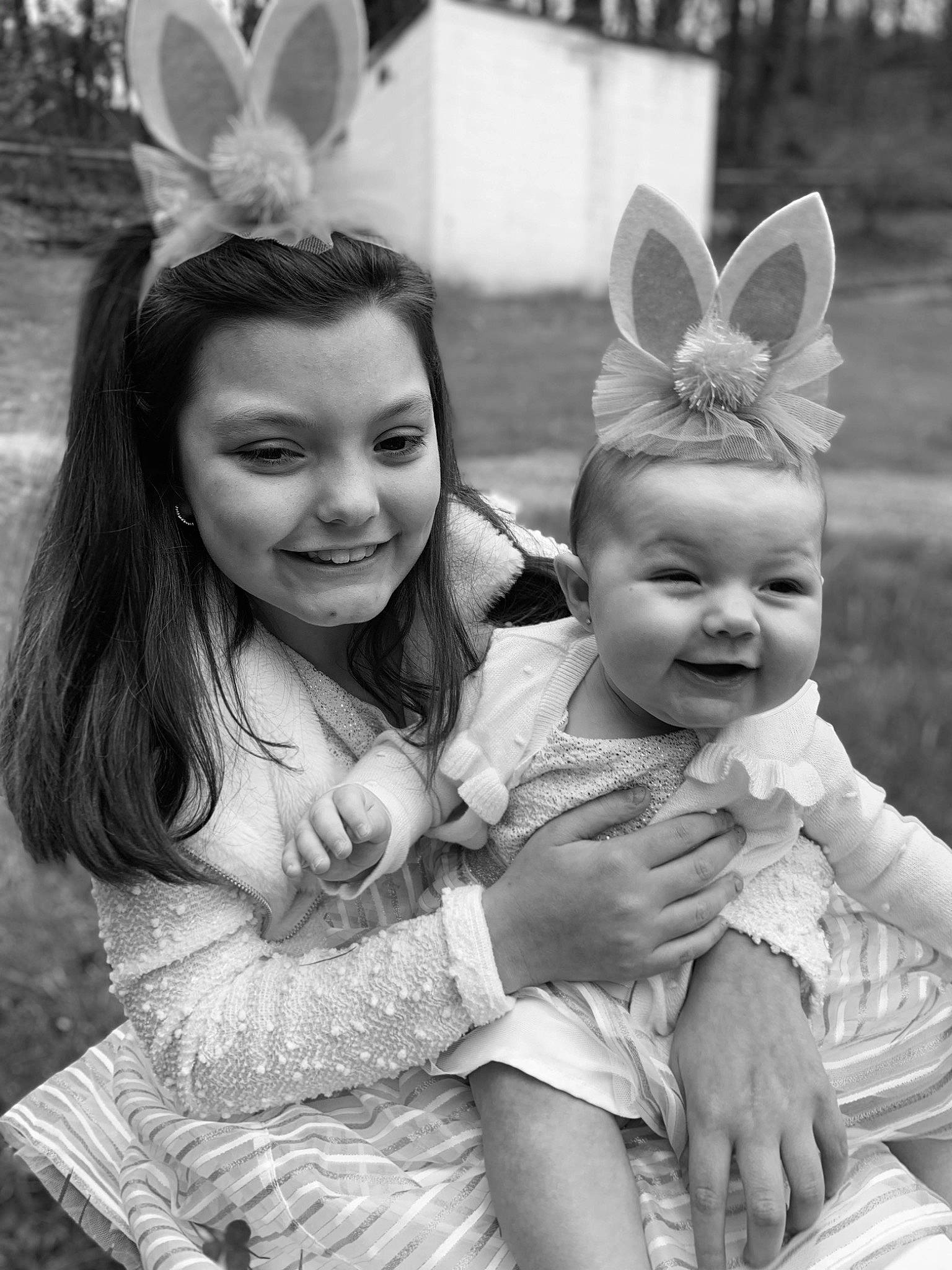 Araya joined the competition — help win amazing prizes! black_and_white, child, ear, easter, easter_bunny, happy, joy, monochrome, monochrome_photography, organ, people, person, photograph, photography, sibling, smile, style, toddler