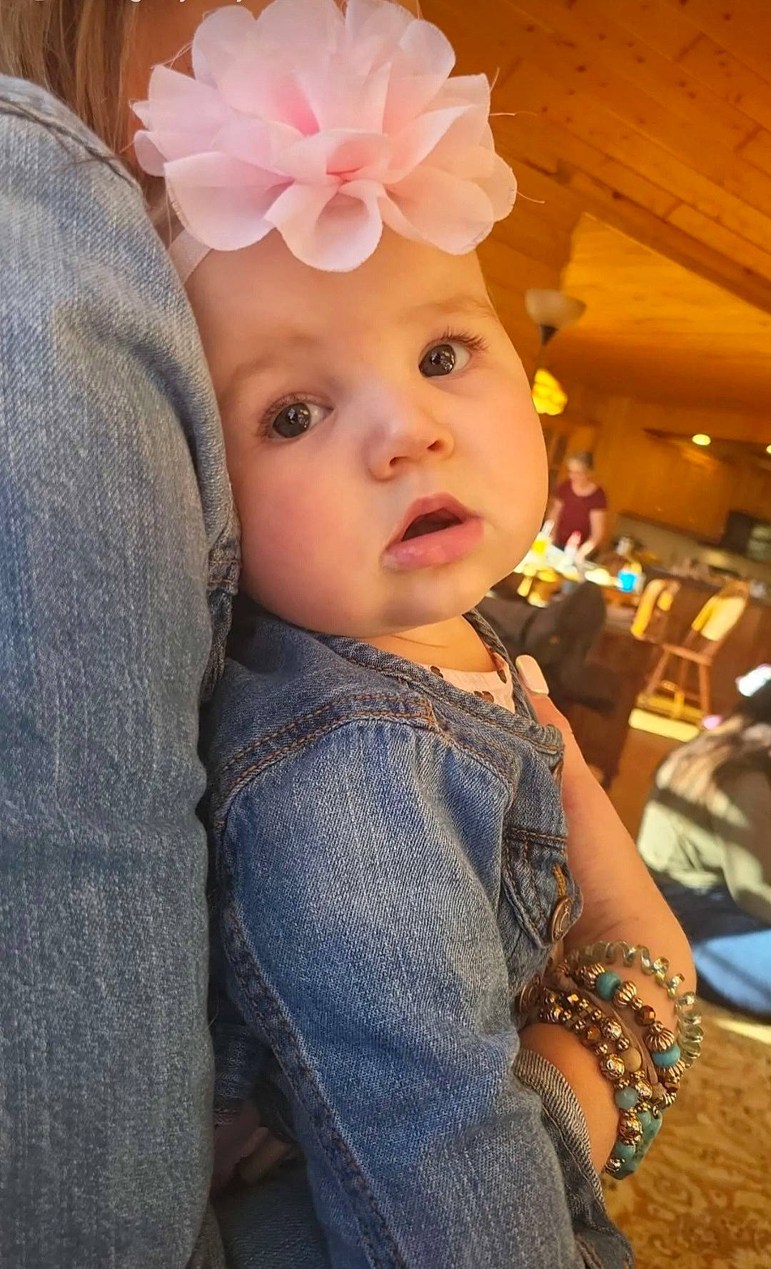 Makenzie joined the competition — help win amazing prizes! baby, baby_toddler_clothing, child, cool, costume_hat, dress, eye, eyelash, fashion_accessory, fun, happy, hat, headband, headgear, headpiece, headwear, iris, lip, person, petal