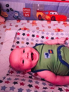 Phenix joined the competition — help win amazing prizes! bed, bed_sheet, bedding, bedtime, child, day, infant, material, mouth, nap, person, pink, play, plush, product, sleep, stuffed_toy, textile, toddler, toy