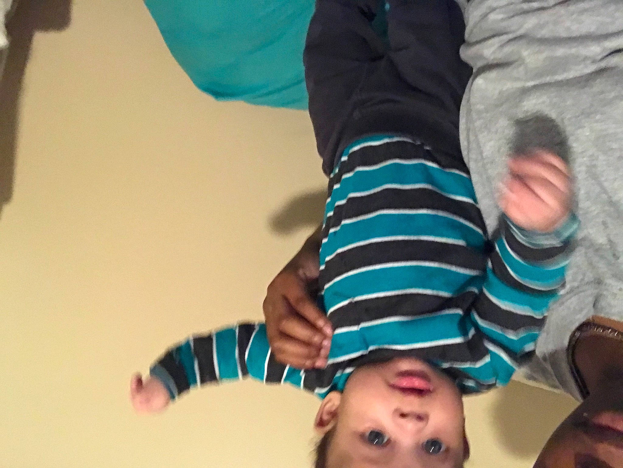 Kyden joined the competition — help win amazing prizes! arm, baby, blue, child, cool, fashion_accessory, finger, fun, hand, leg, person, play, selfie, smile, toddler