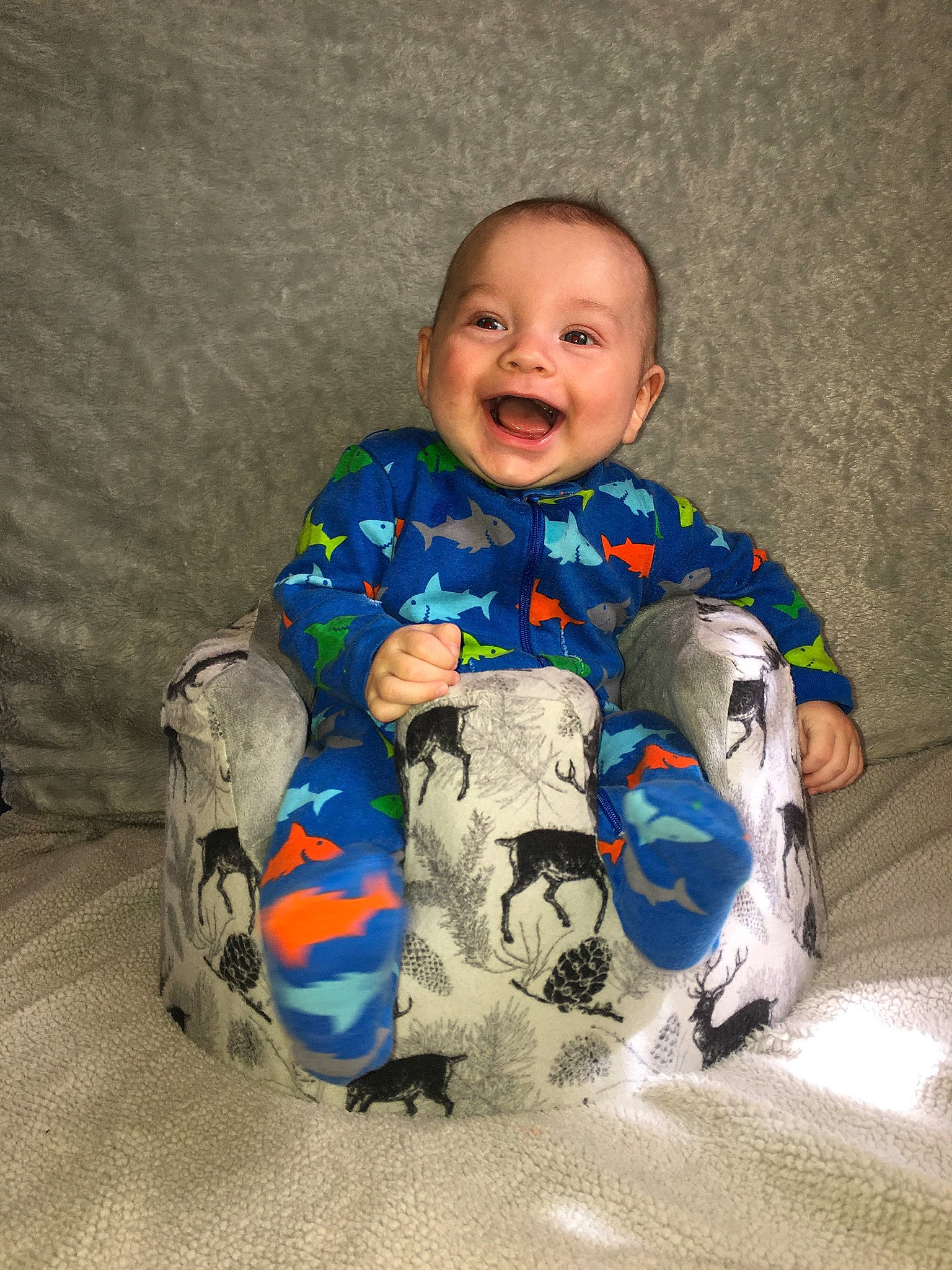 Gerald joined the competition — help win amazing prizes! baby, child, fun, person, play, sitting, smile, toddler, world