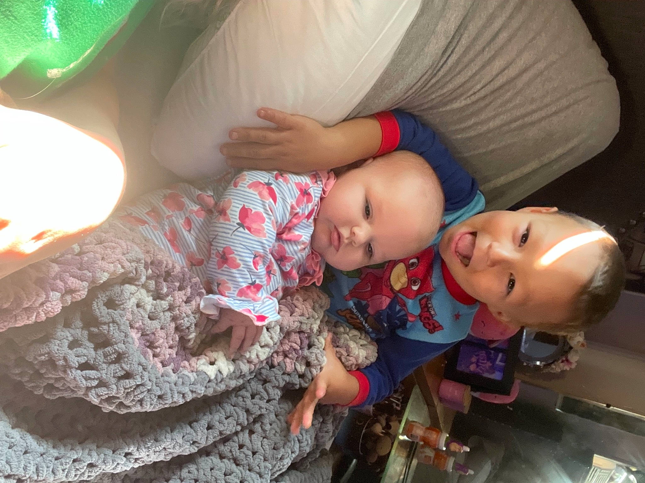 Castiel is registered to the contest to win money with this photo: baby, baby_products, baby_toddler_clothing, cheek, child, comfort, doll, eye, fun, joint, linens, mouth, pattern, person, pink, room, sitting, skin, textile, toddler