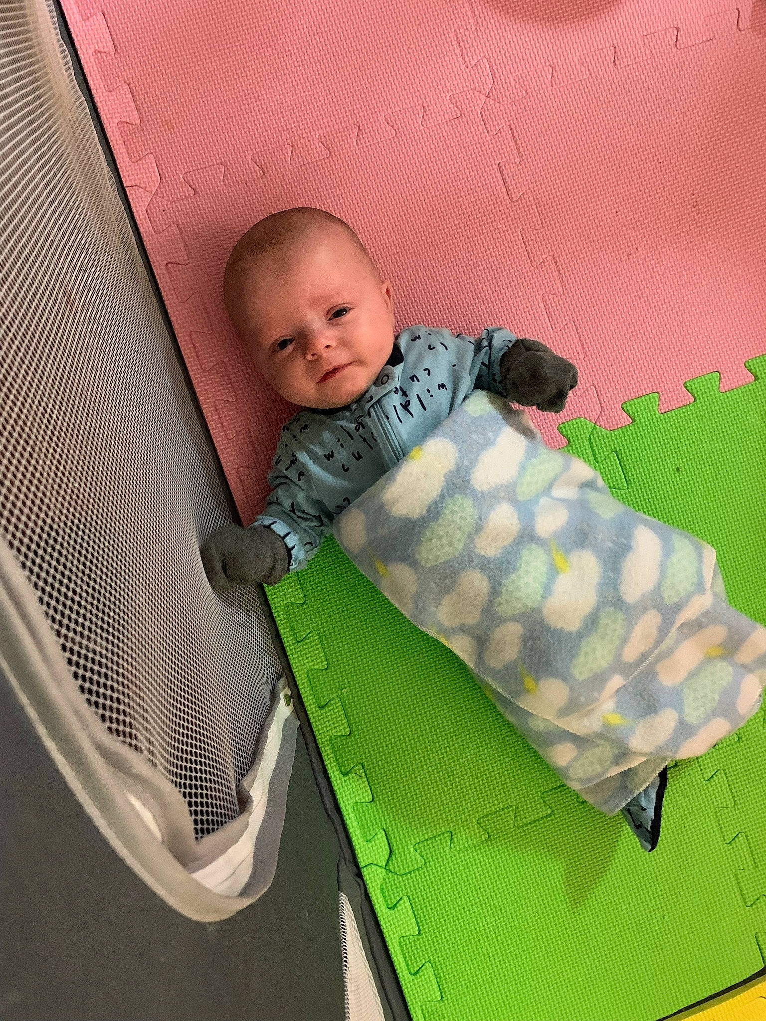 Bentley is registered to the contest to win money with this photo: baby, baby_products, baby_safety, baby_toddler_clothing, baby_toys, bag, bedding, child, comfort, infant_bed, linens, pattern, person, room, sitting, sleeve, tints_and_shades, toddler, wood