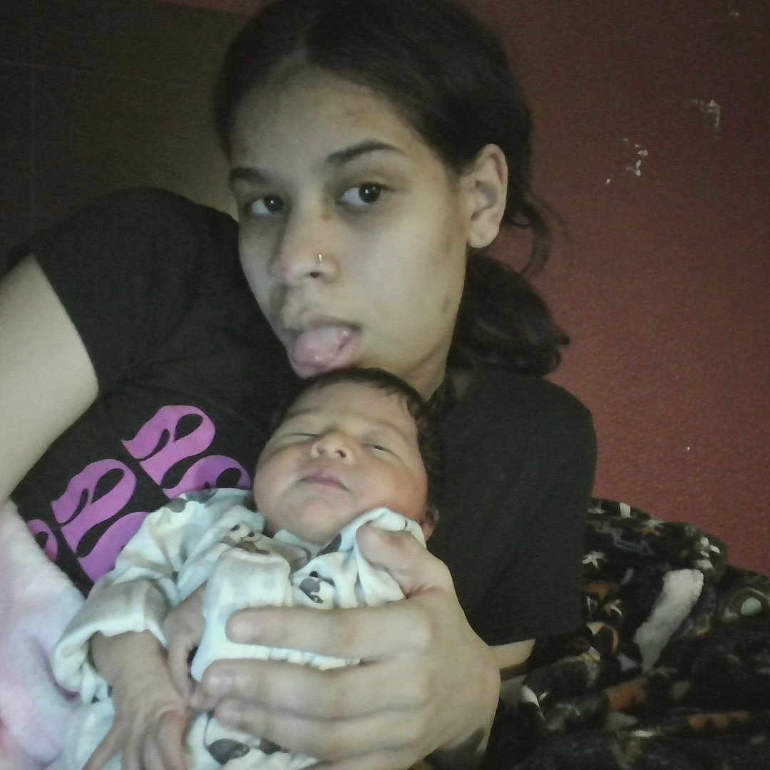 A''lyirc joined the competition — help win amazing prizes! baby, bed, bedroom, blanket, caregiving, child, close_up, clothing, cuddling, family, indoor, newborn, person, pink_blanket, portrait, sleeping, smiling, tongue_out, young_woman, 抱?