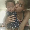 A''lyirc joined the competition — help win amazing prizes! adult, affection, baby, child, cuddle, dress, family, floor, holding, home, indoor, infant, kiss, living_room, parenting, photography, portrait, smiling, star_pattern, woman