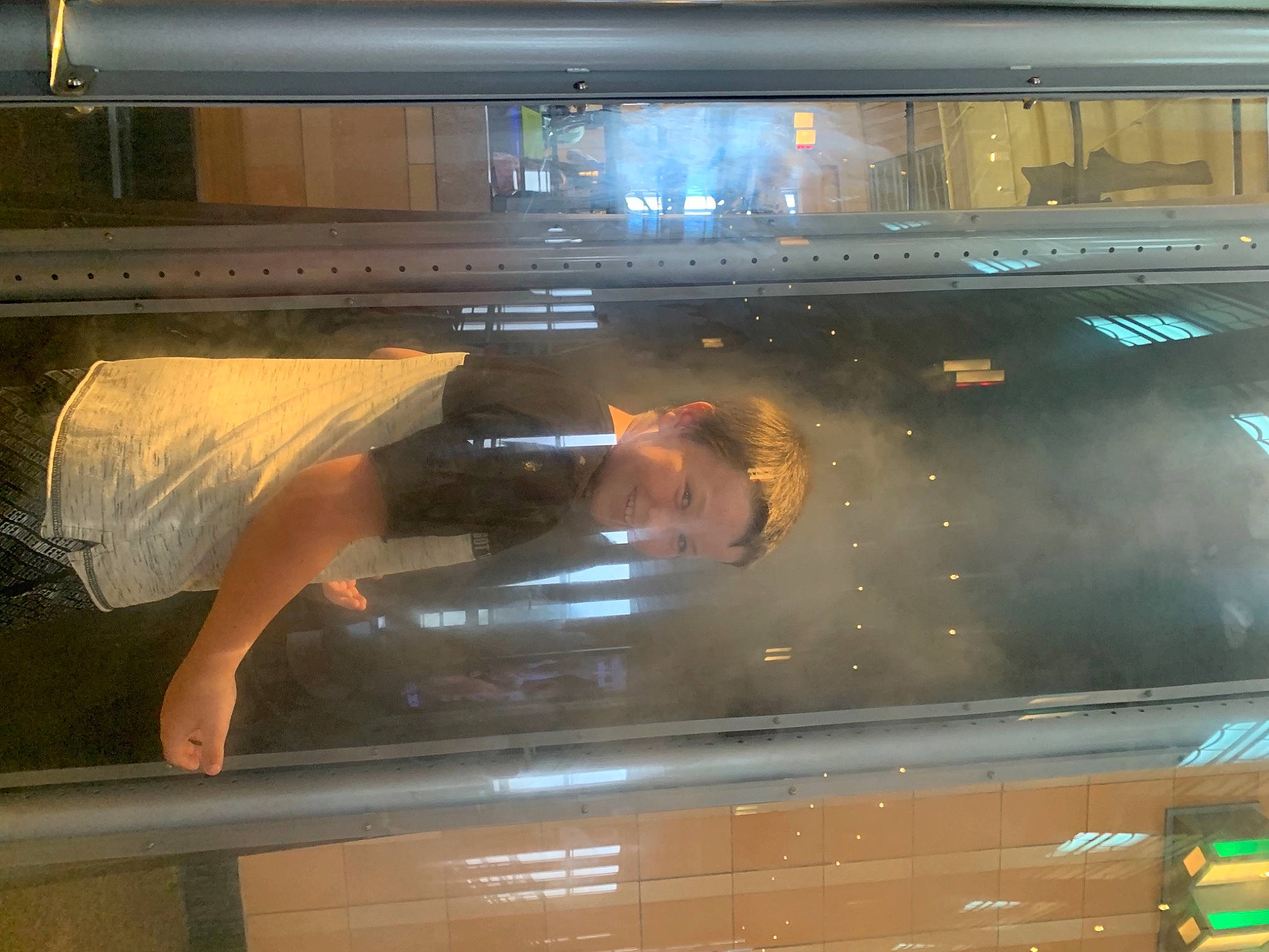 Camdyn joined the competition — help win amazing prizes! advertising, automotive_exterior, automotive_lighting, building, display_case, display_device, electronic_device, fun, glass, heat, joy, luxury_vehicle, metal, multimedia, night, person, rectangle, reflection, room, technology