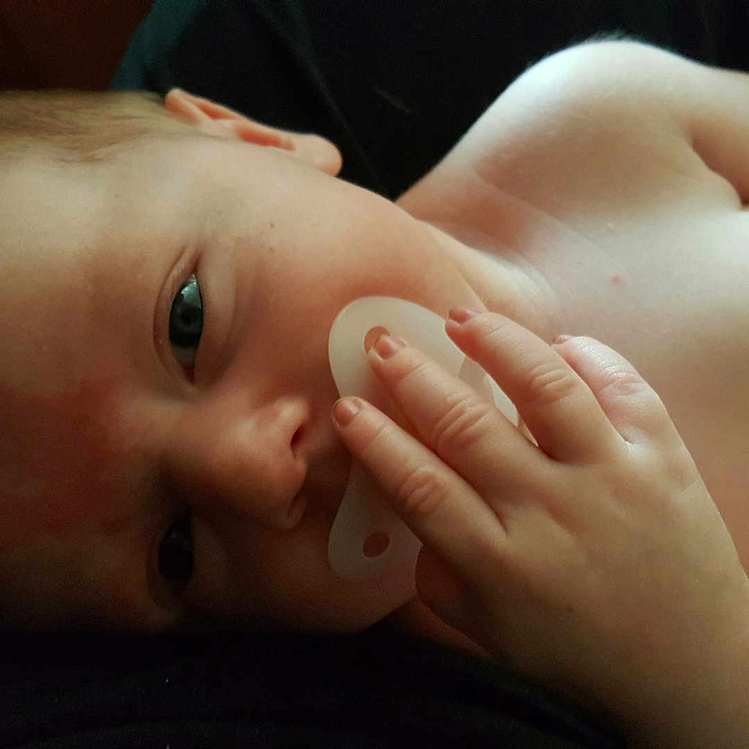 Gabriel joined the competition — help win amazing prizes! cheek, child, close_up, finger, girl, hand, infant, lip, mouth, neck, nose, skin