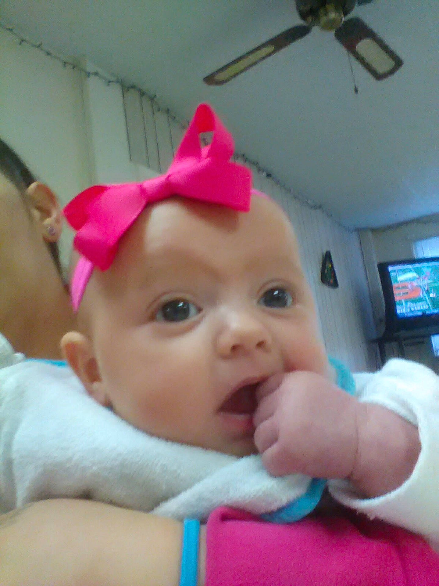 Aleia joined the competition — help win amazing prizes! child, day, girl, hand, head, human_body, human_positions, infant, nose, organ, person, play, skin, toddler