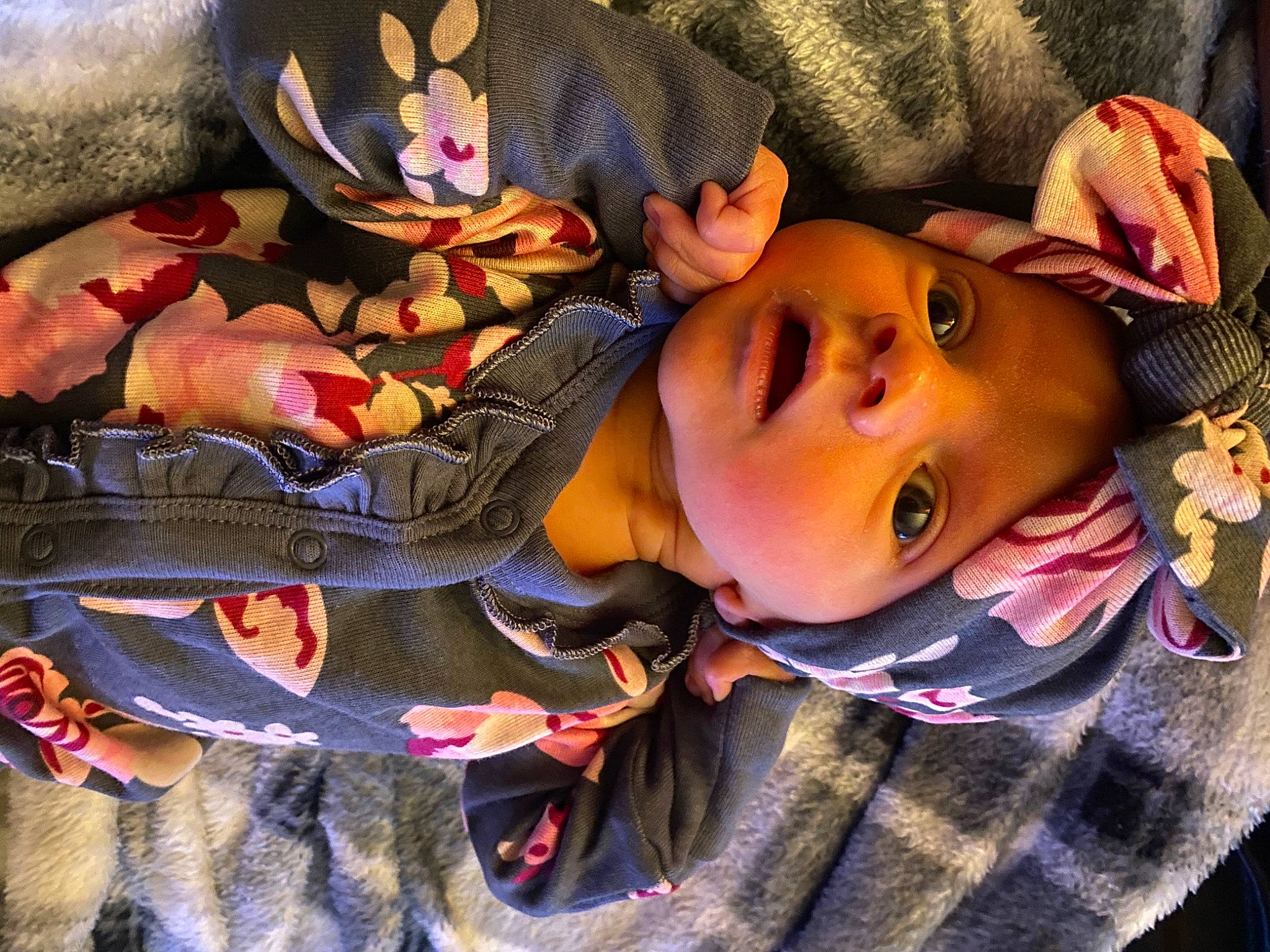 Madelynn joined the competition — help win amazing prizes! baby, baby_products, baby_toddler_clothing, cheek, child, comfort, design, eyelash, fashion_accessory, fun, happy, hat, headwear, mouth, pattern, person, room, selfie, sleep, textile