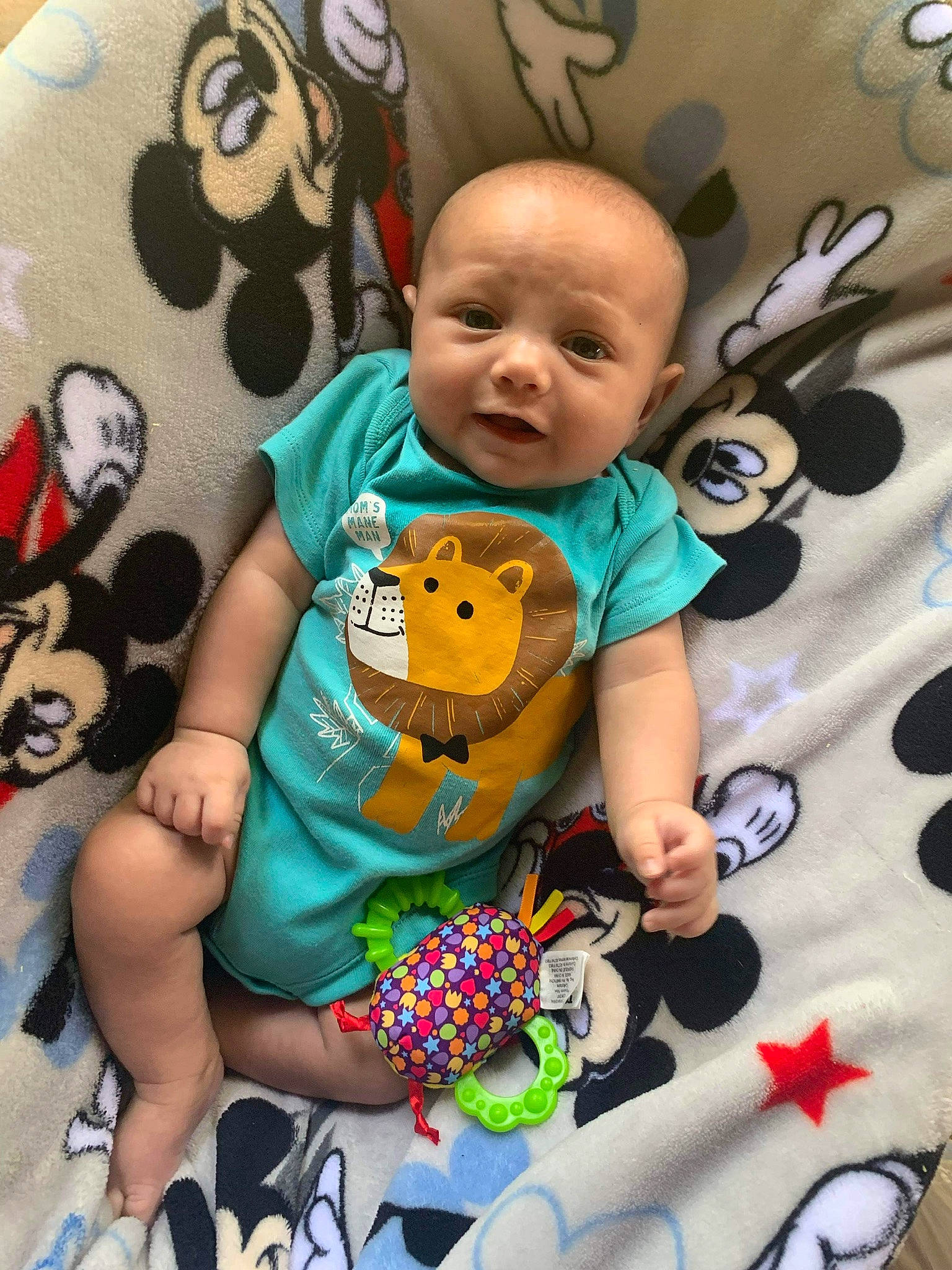 Nikolas joined the competition — help win amazing prizes! baby, baby_toddler_clothing, cheek, child, comfort, event, eye, fun, happy, head, linens, pattern, people, person, pink, sitting, sleeve, t_shirt, textile, toddler