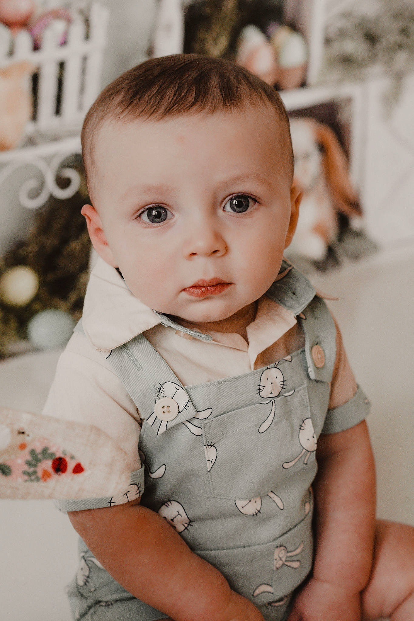 Casper joined the competition — help win amazing prizes! baby, baby_toddler_clothing, cheek, child, collar, dress, eye, eyelash, face, flash_photography, happy, iris, lip, pattern, person, sitting, skin, sleeve, t_shirt, toddler