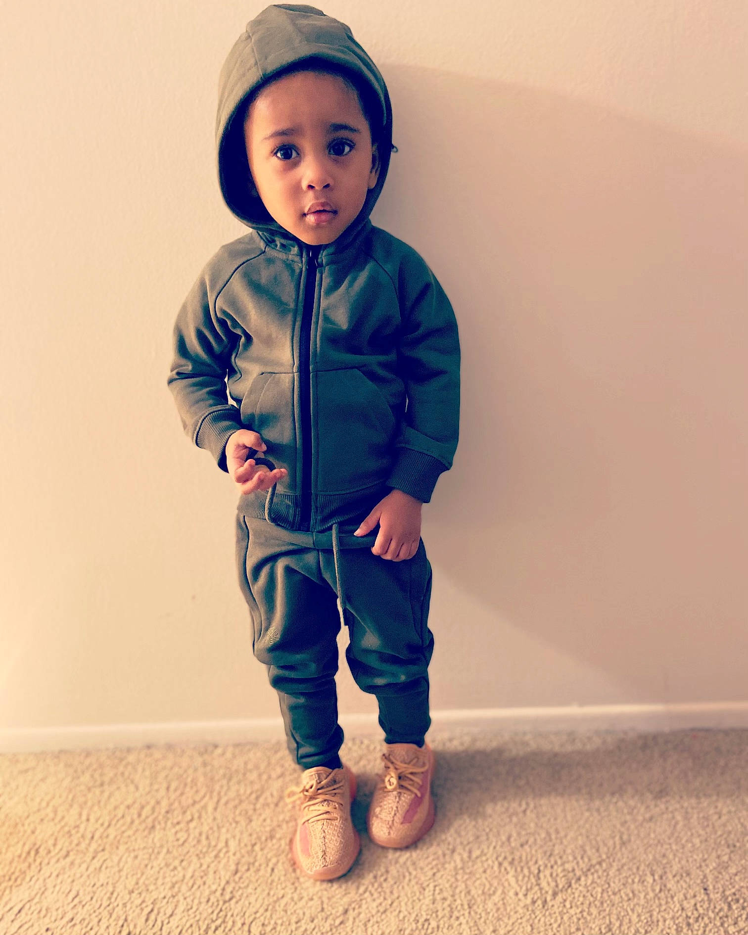 Jordyn joined the competition — help win amazing prizes! baby, baby_toddler_clothing, child, collar, denim, electric_blue, eye, fashion_accessory, flash_photography, flooring, foot, gesture, happy, outerwear, pattern, person, personal_protective_equipment, sandal, sleeve, t_shirt