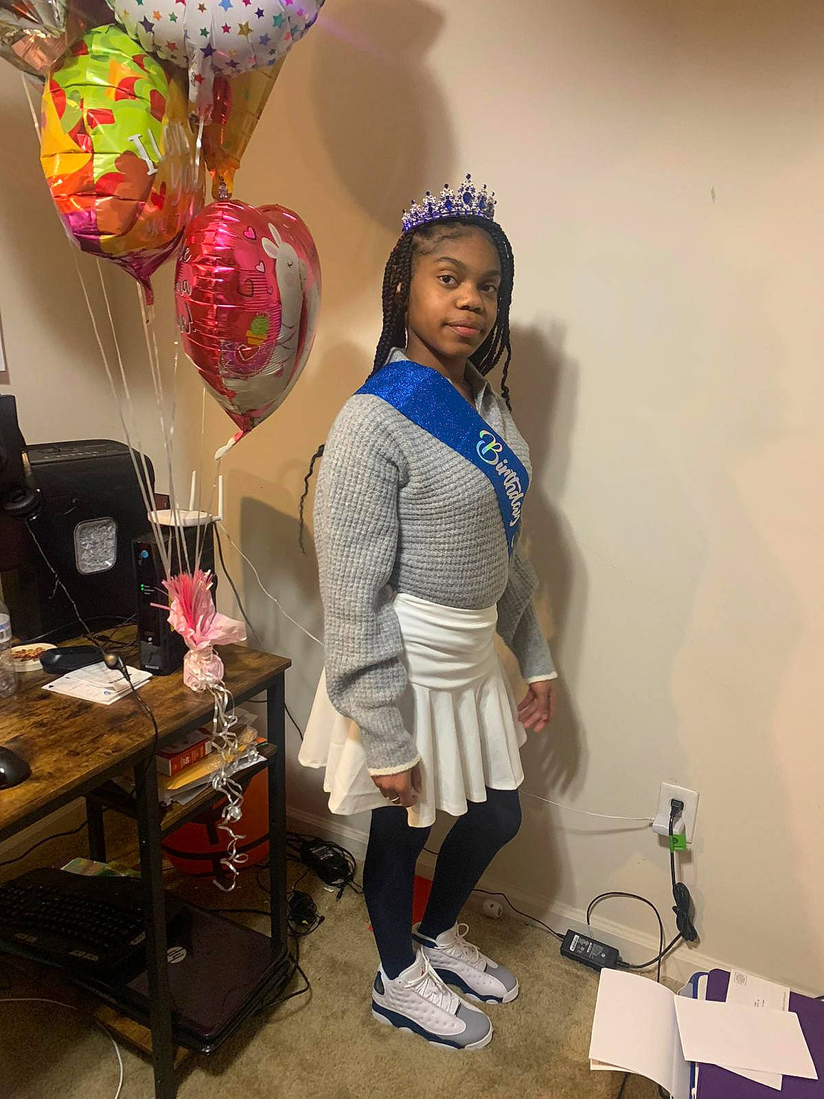 Daraya joined the competition — help win amazing prizes! balloon, barbie, doll, electric_blue, event, eyewear, fashion_accessory, fashion_design, hat, headgear, human_leg, jewellery, joy, knee, leg, luggage_and_bags, party_supply, person, table, thigh